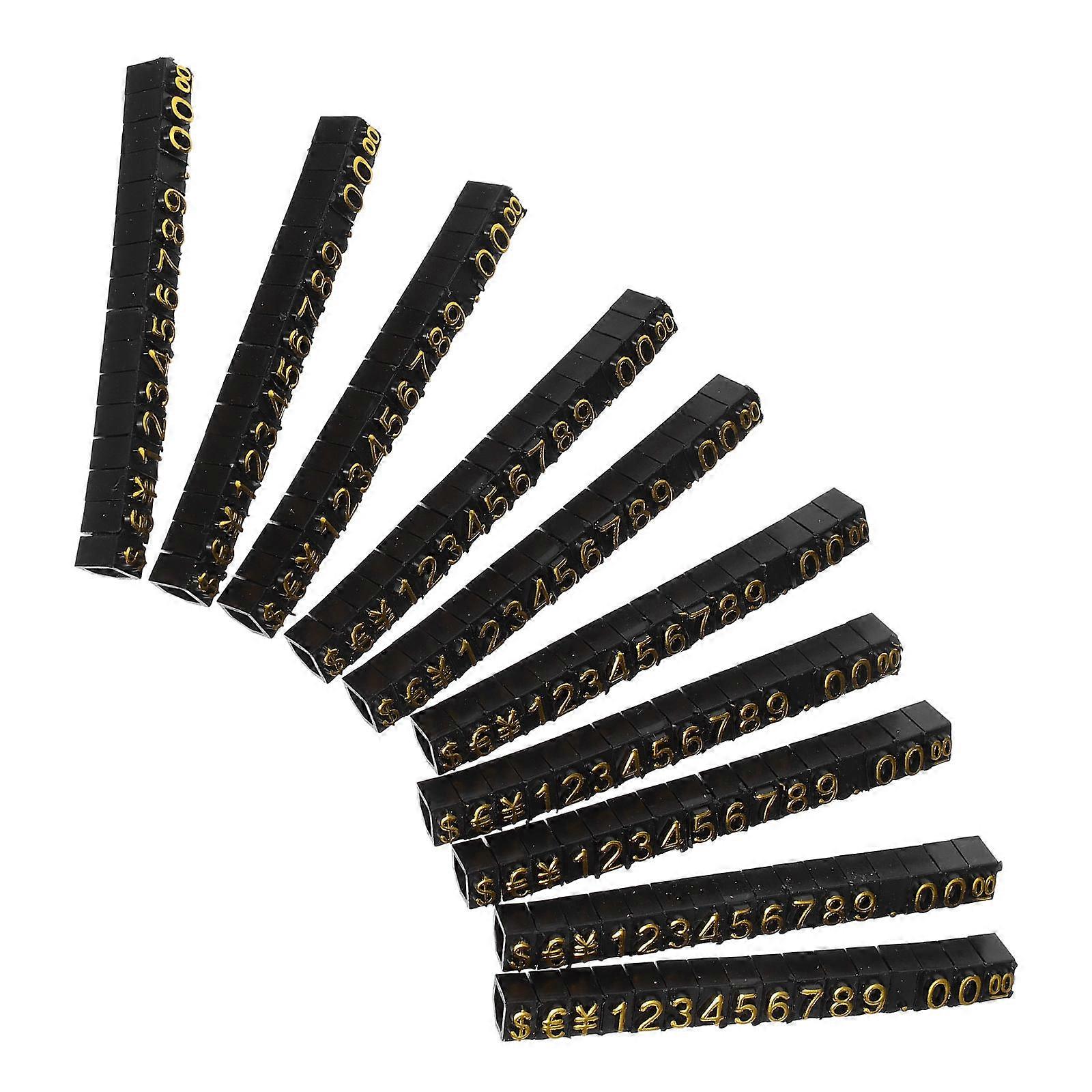 Small Price Tag Cubes for Jewelry Display – Stylish Retail Tag Holders for Stores, Malls & Craft Fairs (10 Sets)