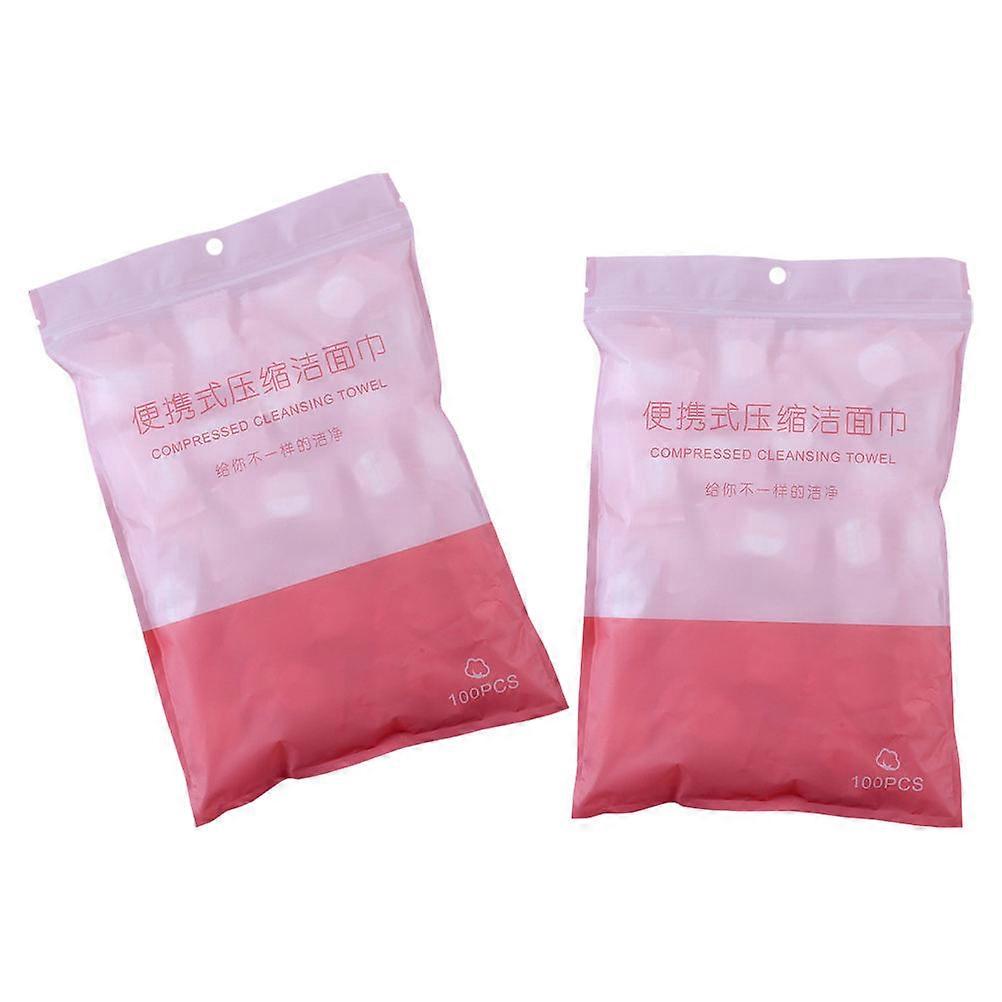 Small Compressed Towel Portable Facial Towel Sports 24.00X17.00X4.00Cm 2 Bags
