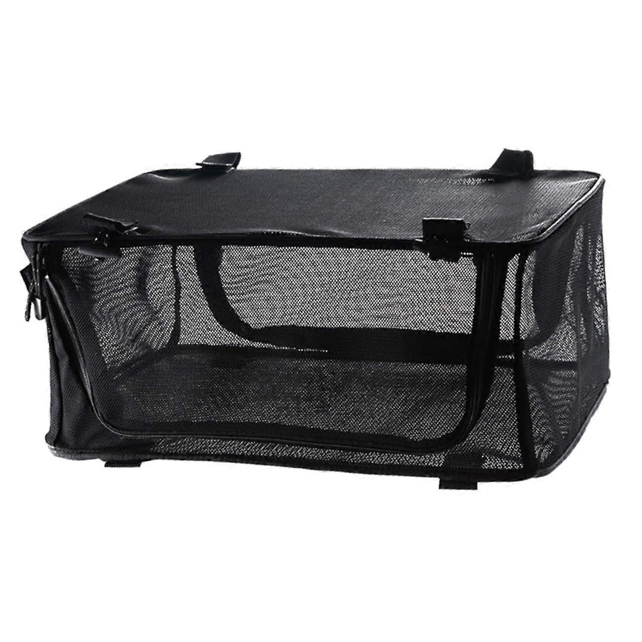 Outdoor Camping Utensil Storage Bag Collapsible Cookware Organiser with Mesh Design Zippered Tableware Holder for Easy Access and Transport