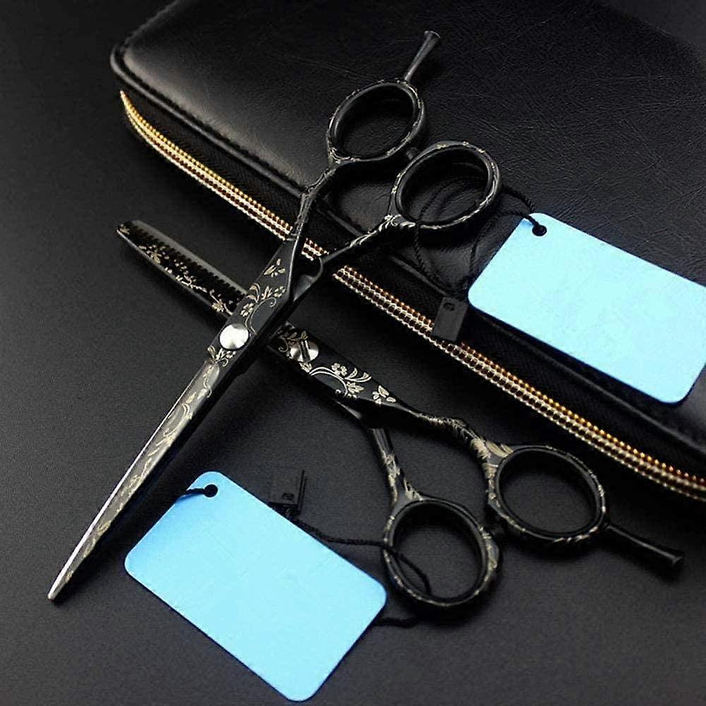 Hairdressing scissors made of steel, 6 inches, professional set for salon or home use Ref: 2083