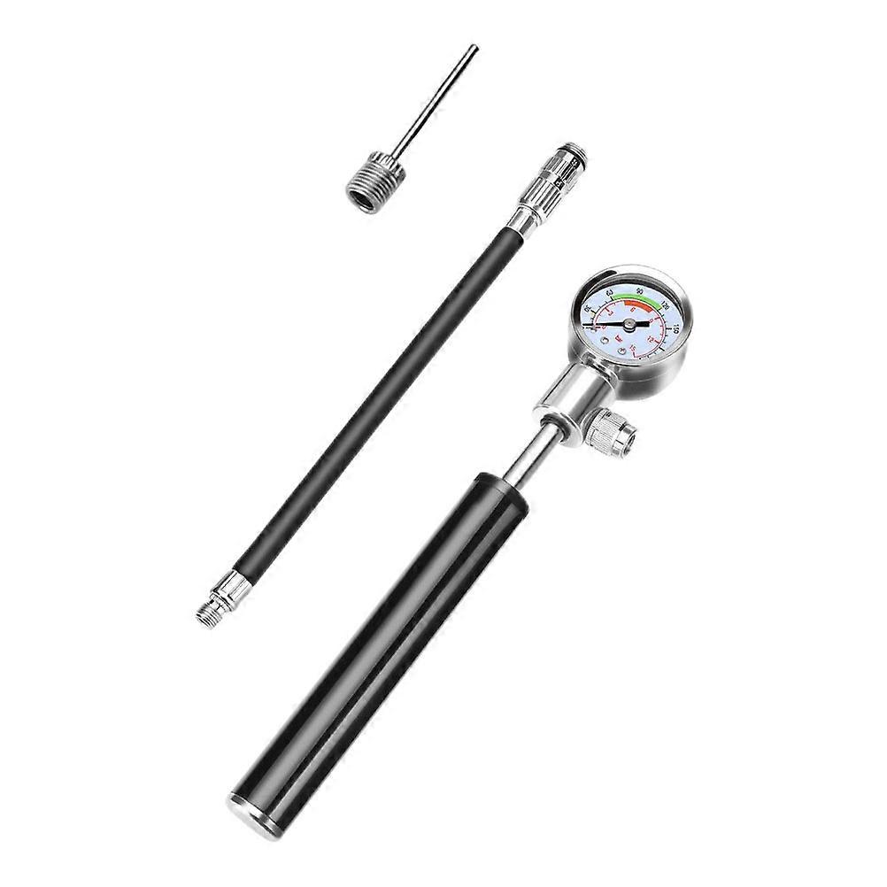 Portable High Pressure Bike Pump with Gauge – Lightweight Air Inflator for Bicycles, Mountain Bikes, and Sports Balls – Home and Outdoor Use