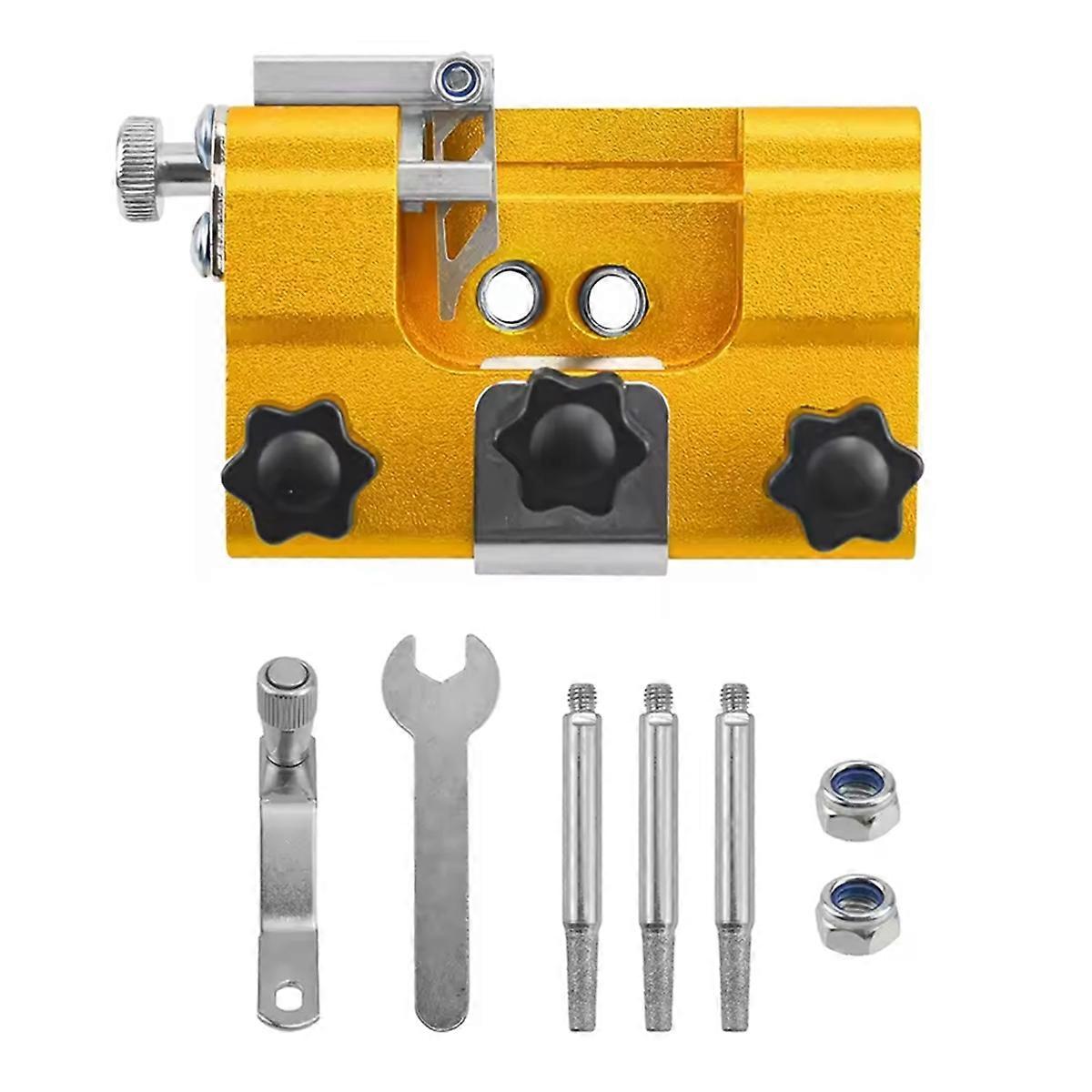 Wood and Garden Sharpening with 3 Grinding Rod Woodworking Chainsaw Sharpener Electric Saws Repair Tools Manual