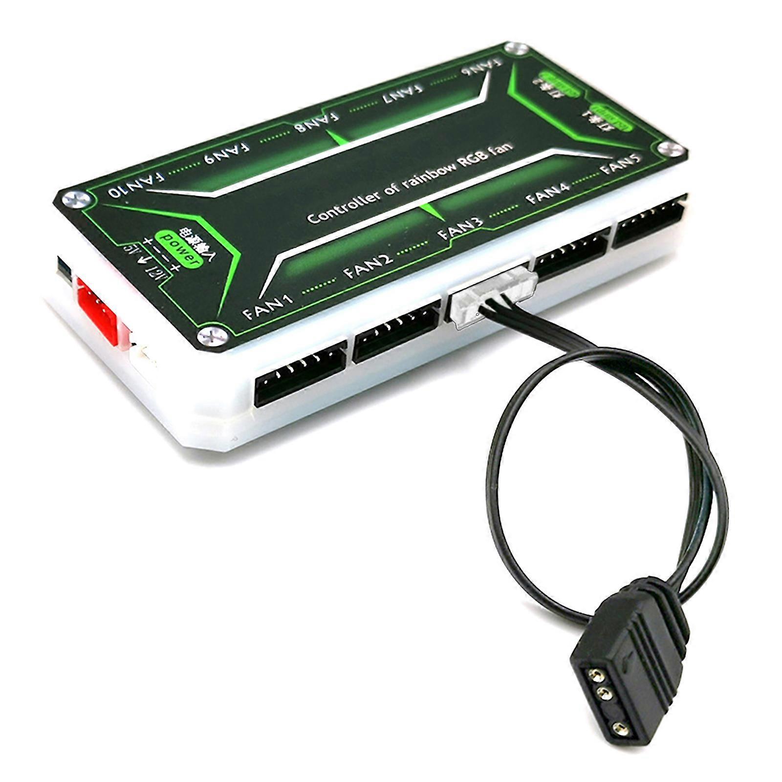 Small 4Pin/6Pin to 5V ARGB 3Pin Fan Controller Adapter Cable for Coolmoon 5V Three-pin to 4pin/6Pin Controller Adapter Multicolor