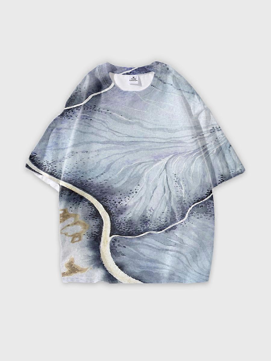 T-shirt round neck Pattern loose short sleeve JW2864