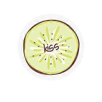 Waterproof Shower Bath Cap Cartoon Fruits Printing Hair Protective Bathing Hat(Kiwi)
