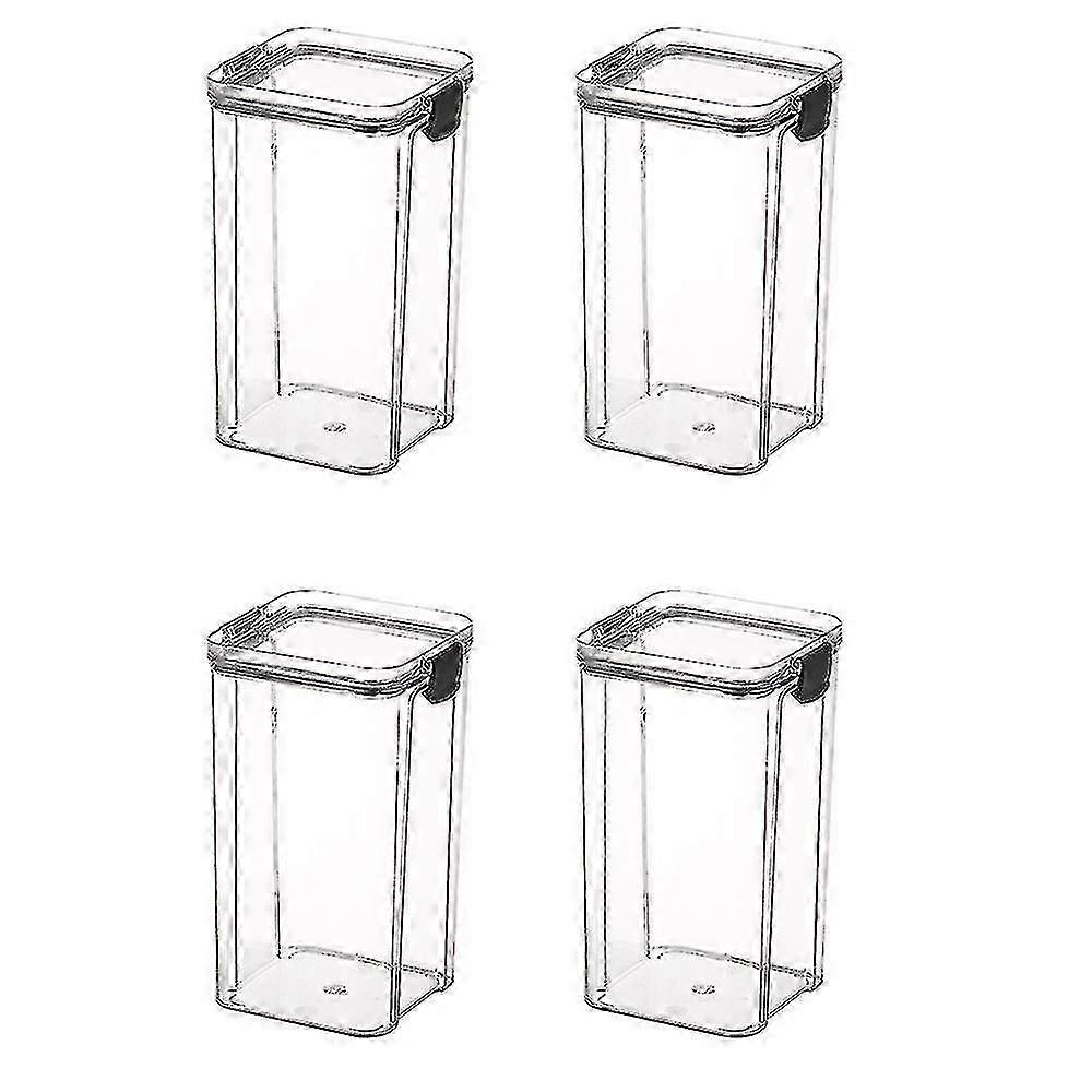4pcs Kitchen Sealed Cans, Grain Storage Jars, Refrigerators (D)