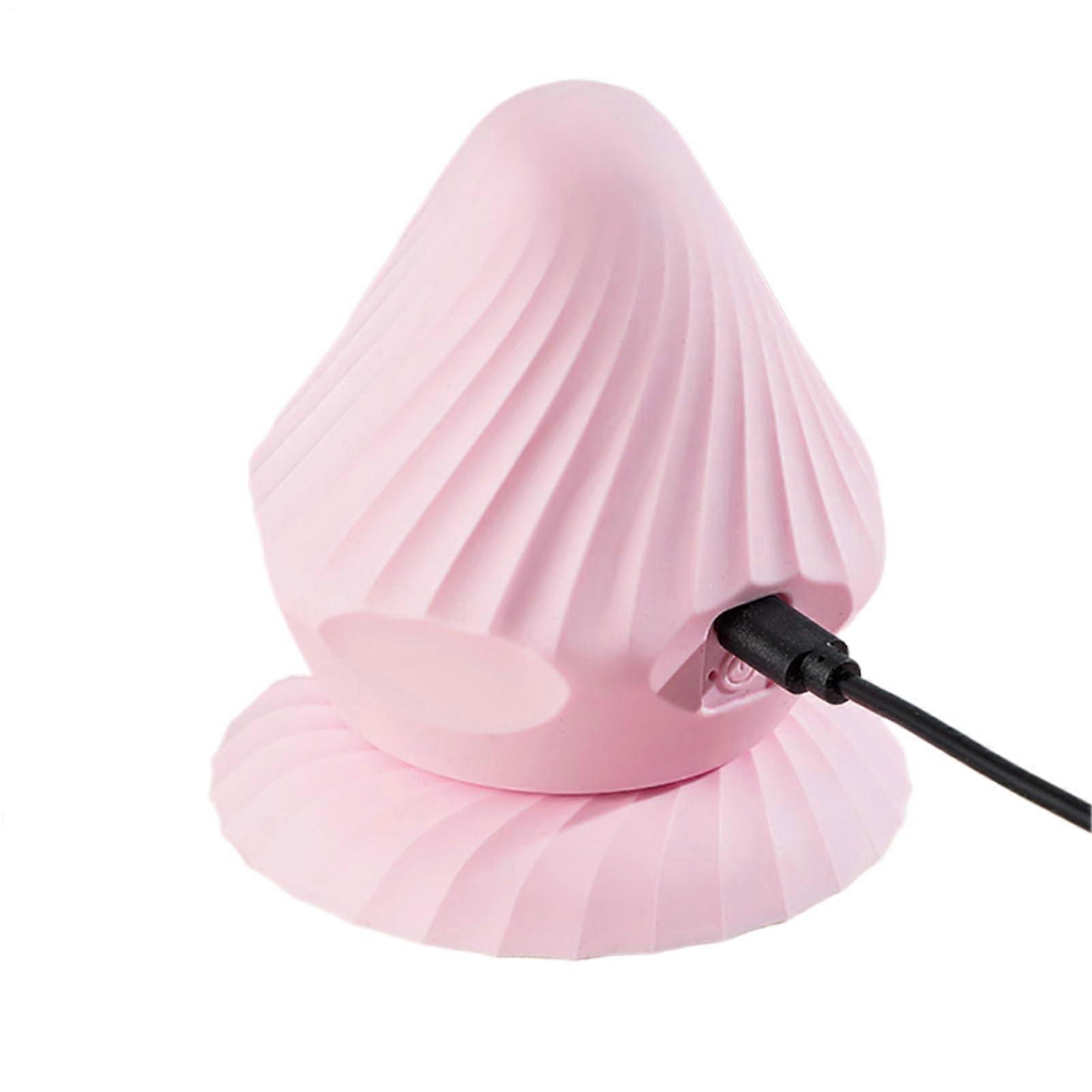 Electric Vibrating Massage Ball for Fascia Release, Rechargeable Muscle Vibration Massager with Suction Cup, Pink