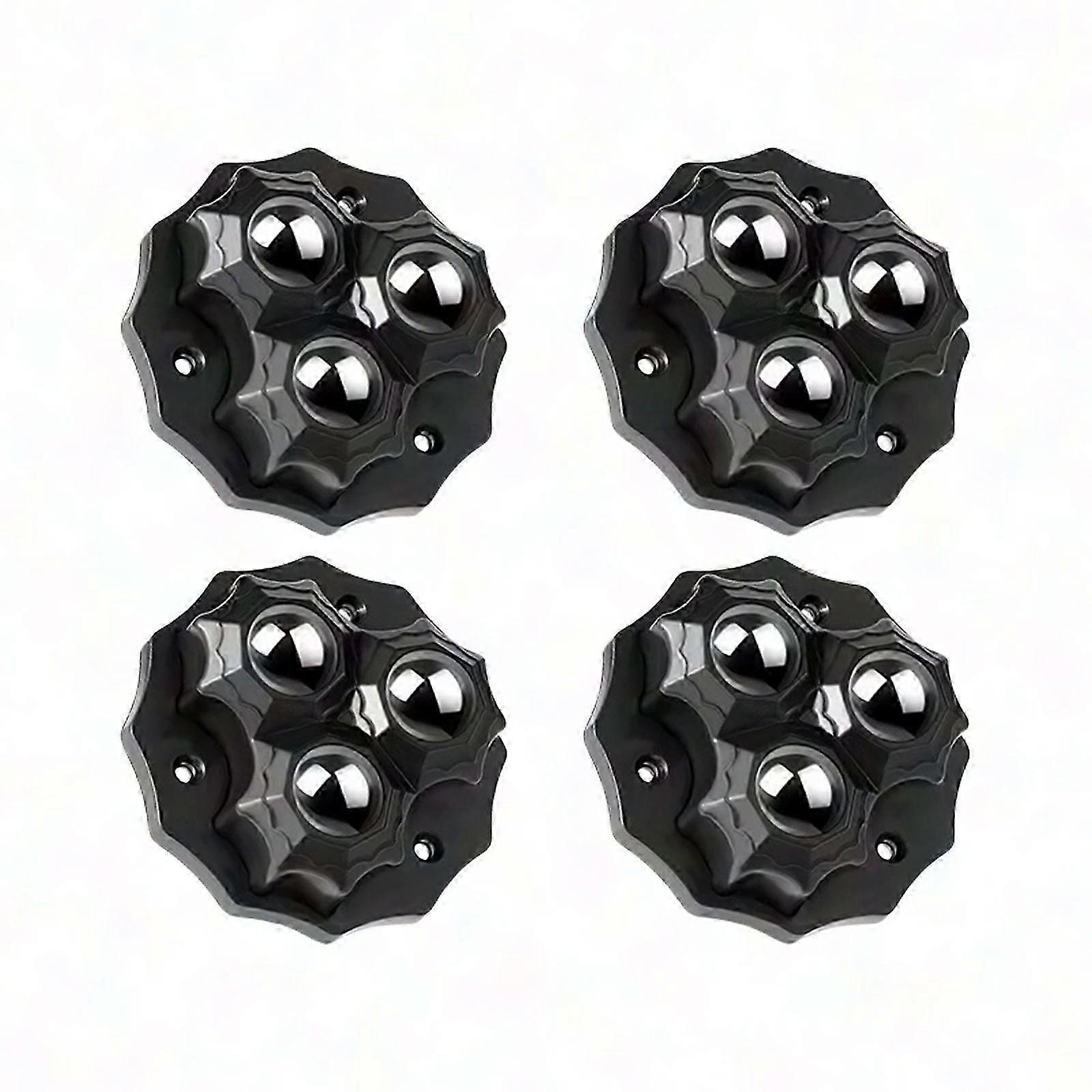 4Pcs Self Adhesive Casters 360 Rotating Sticky Sliders