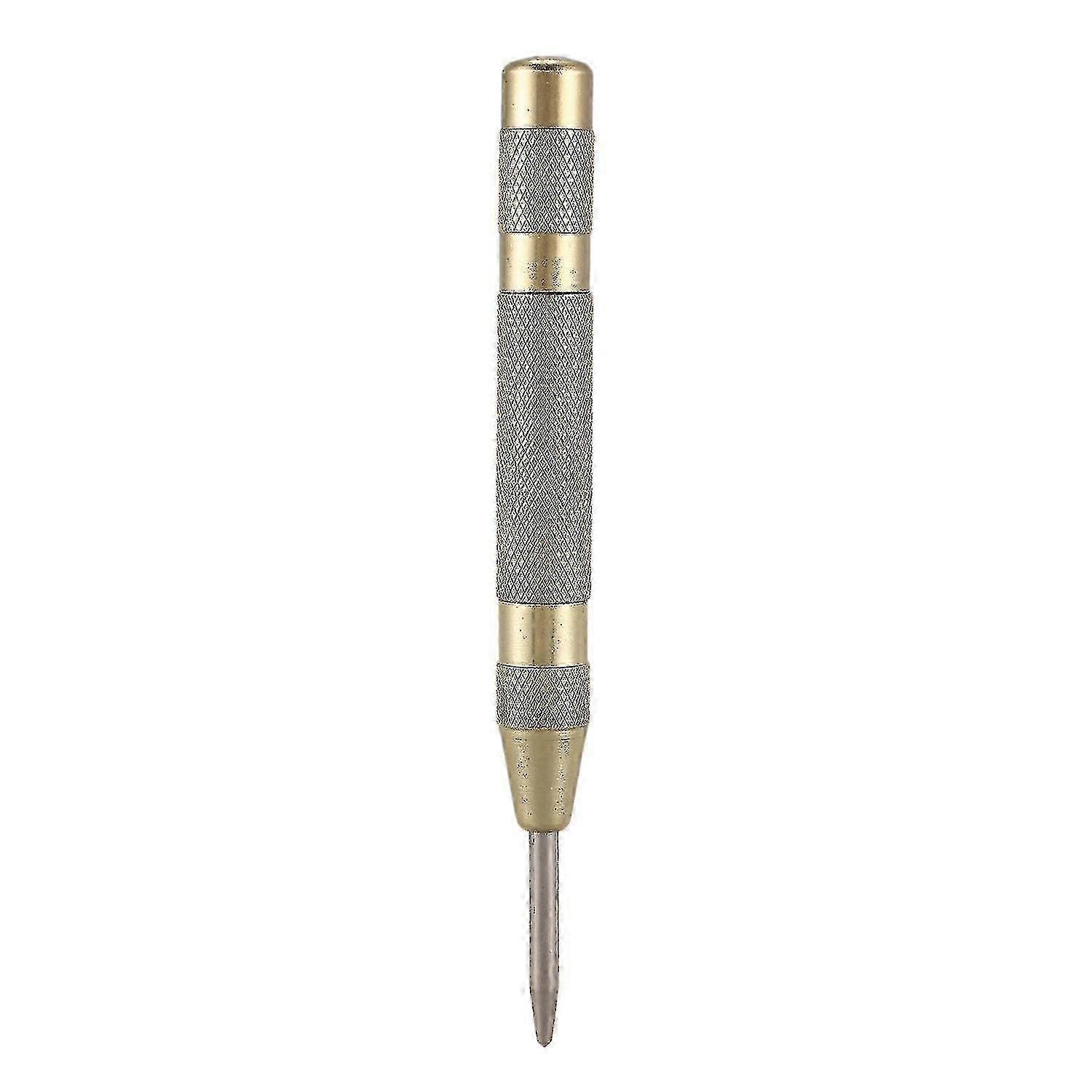 Yellow Automatic Center Punch & Loaded Rivet Tool 127mm - Precision Screw Tool for Auto Repair & Crafting Projects