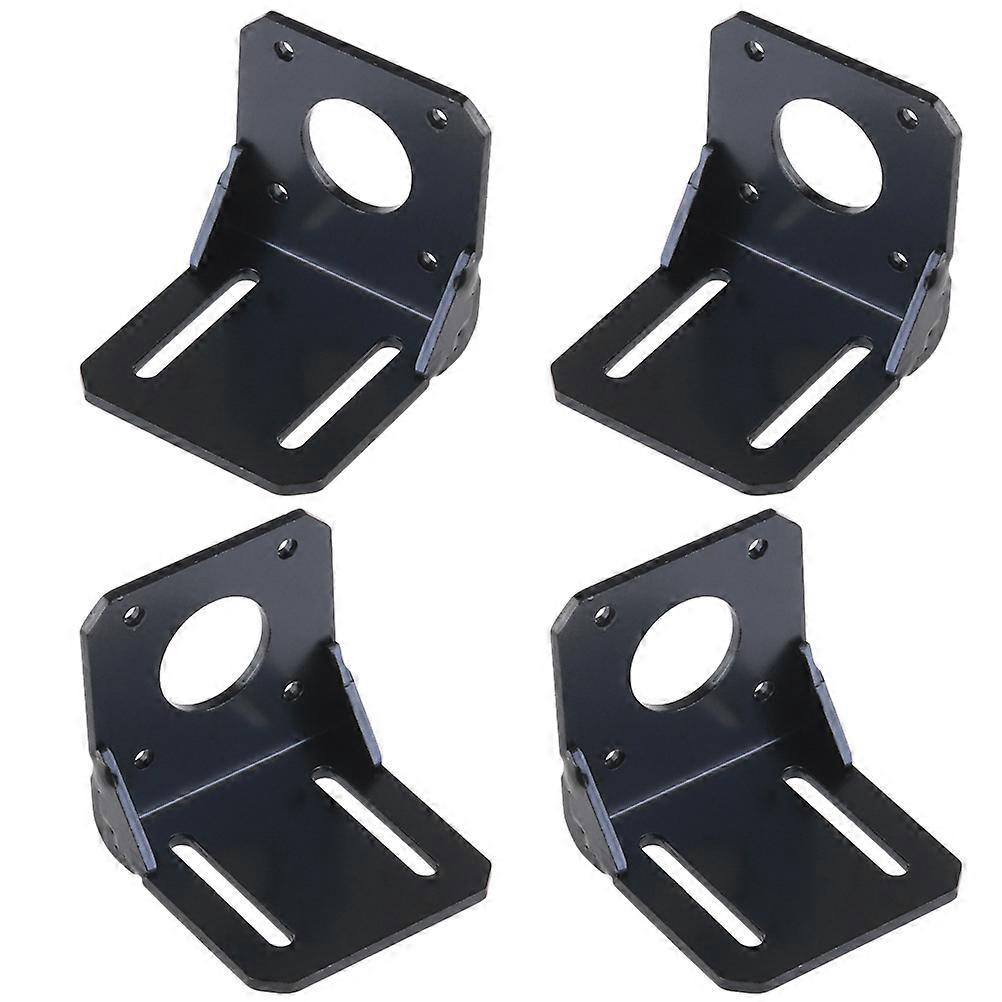 Fixed Bracket For Stepper Motor 3D Printer Accessory L-Shaped Metal Support Rack Home Use 4Pcs