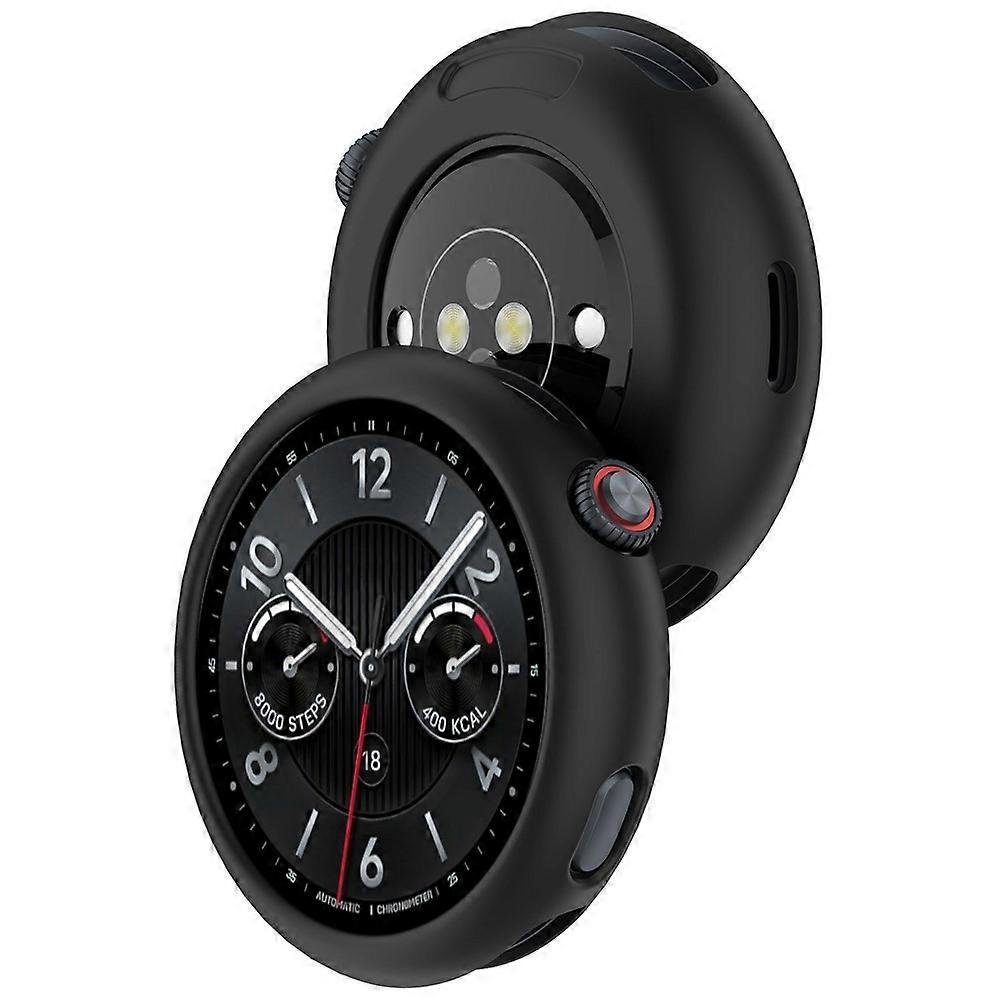 Για vivo Watch 5 / iQOO Watch 5 Θήκη ρολογιού σιλικόνης Αντικραδασμικό πλαίσιο προφυλακτήρα μαύρο