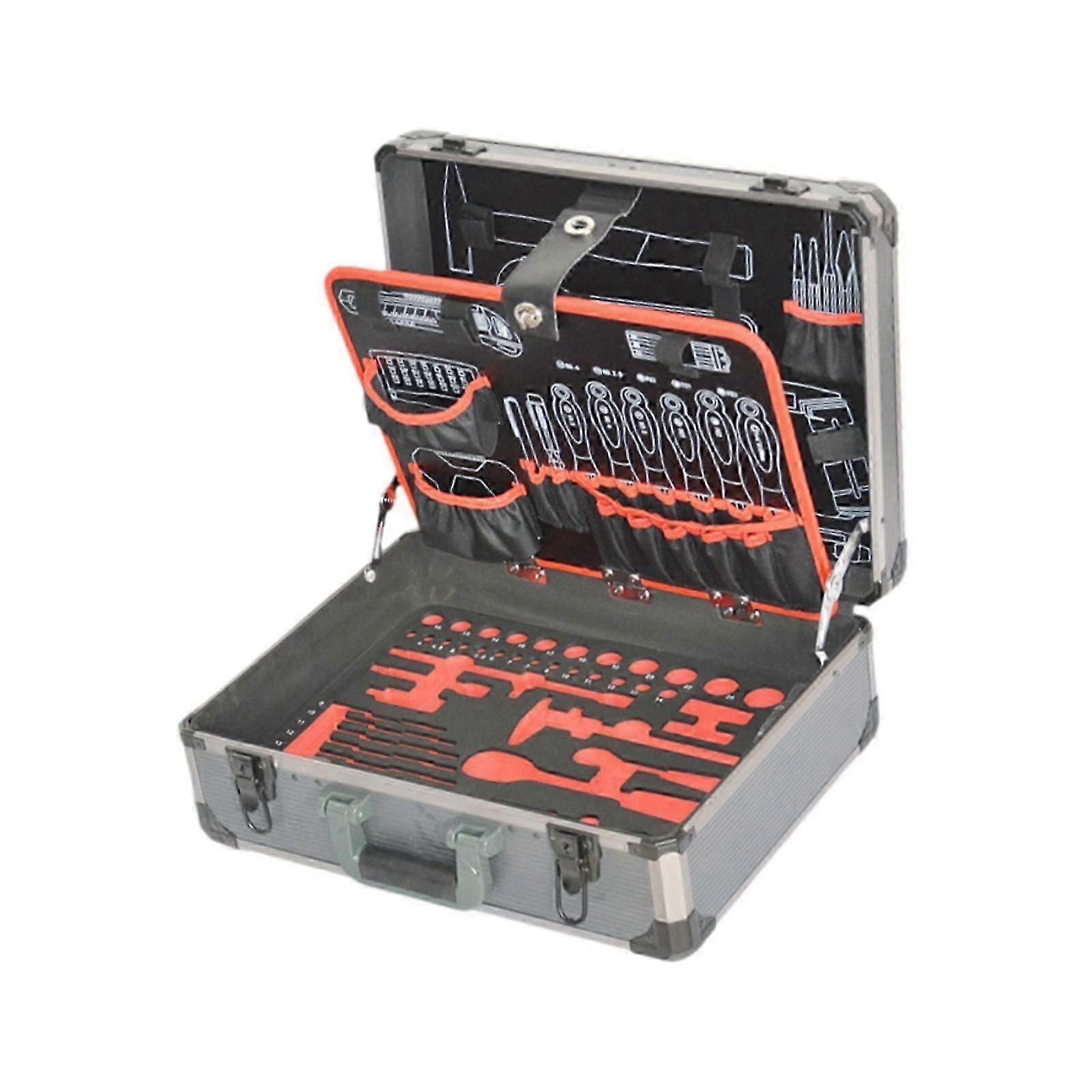 Tool Storage Box Waterproof Professional Easy to Carry Multi Layer Organizer