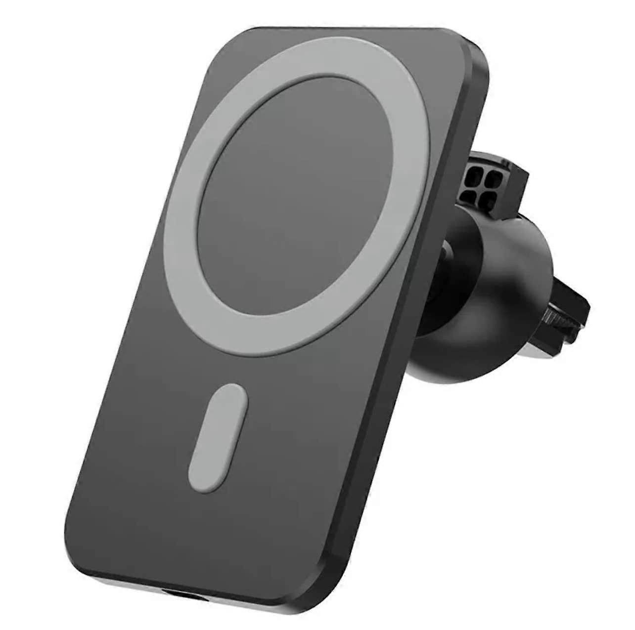 Magnetic Wireless Mobile Phone Holder Car With Charging, 360-Degree Rotatable Mount, Wireless Charger For iPhone 14/13/12