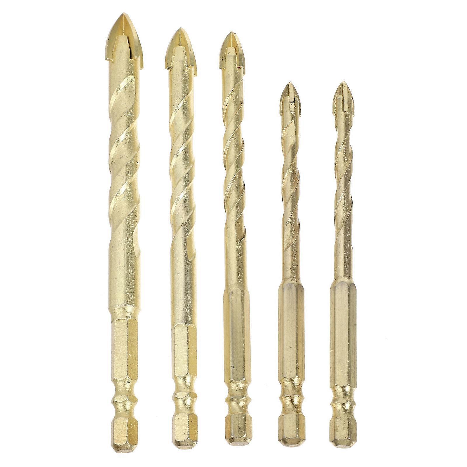 Concrete Drill Bits Metal Drill Bits High Temperature Drilling For Power Tools 5Pcs
