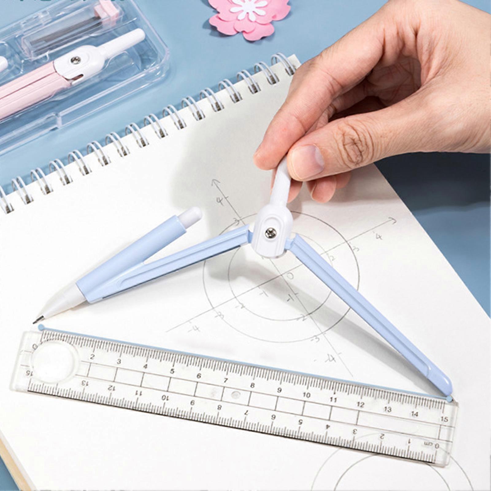 Drawing Compass Set Multifunctional Math Geometry Kit for School Students Engineering Drawings