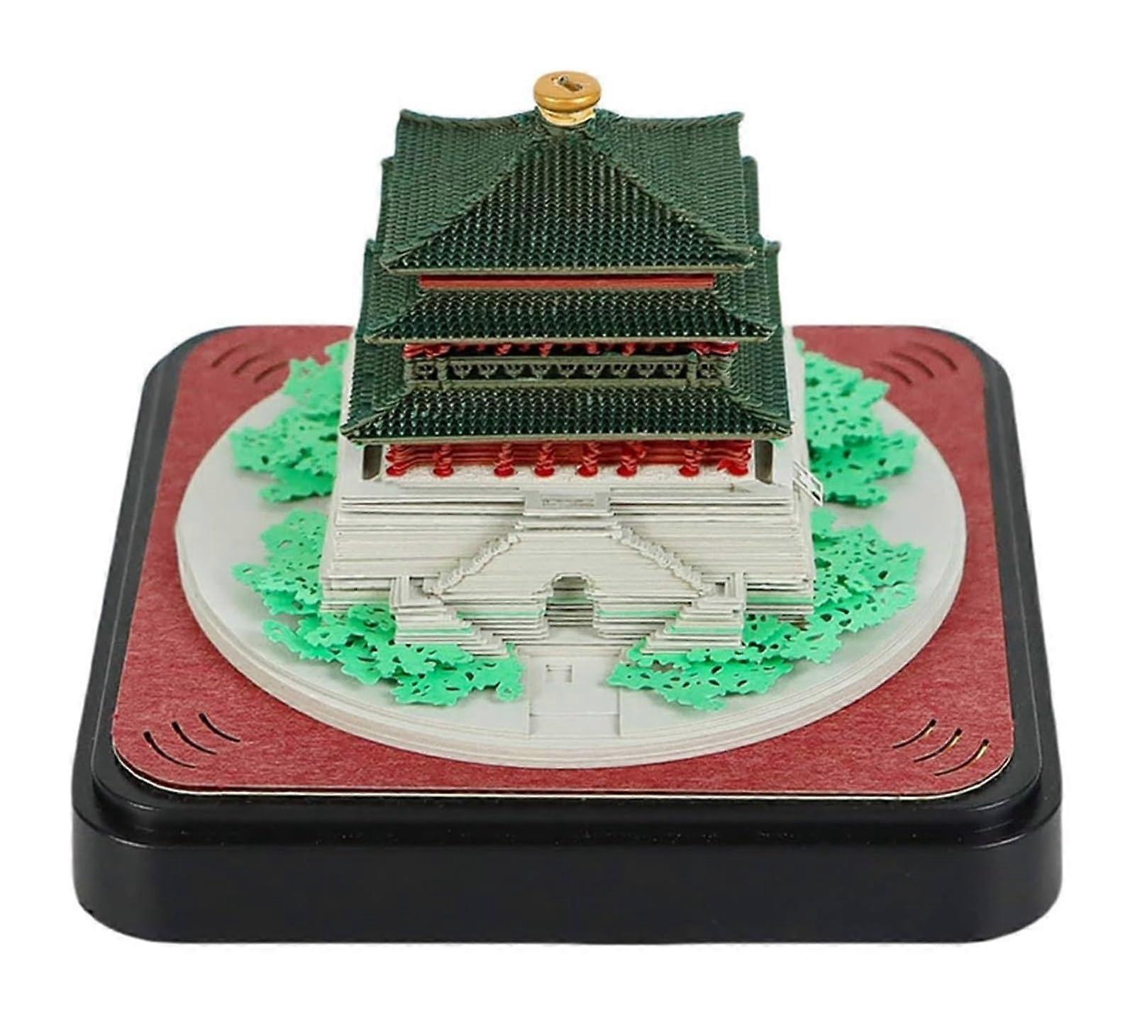 3D Sticky Notes Crafts, 3D Notebook,  Sticky Notes, Creative Calendar, Xi'an Clock Tower Calendar, DIY Sticky Notes, China Tourism Museum
