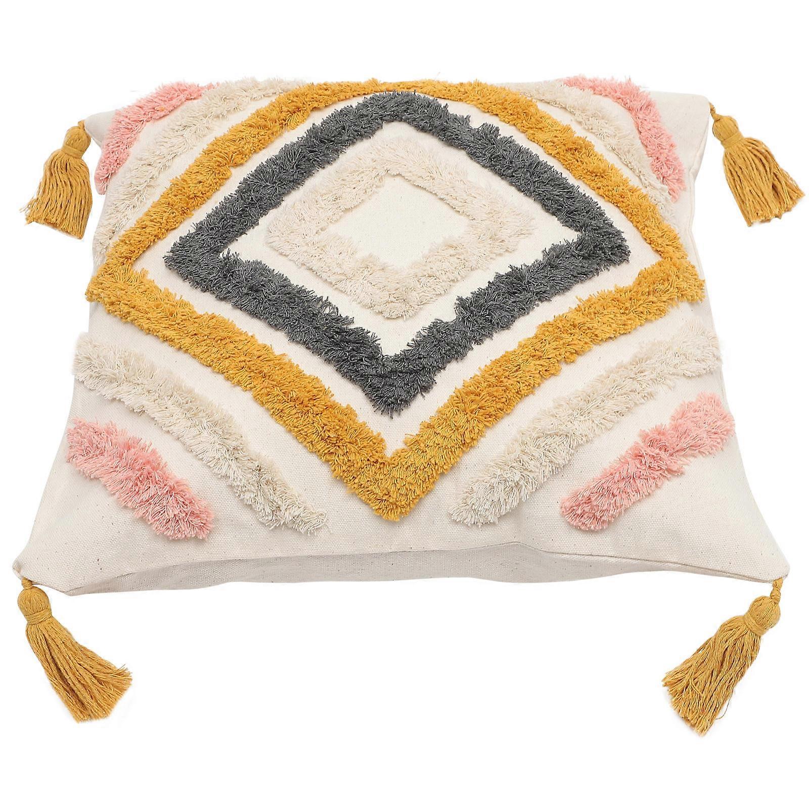 Modern Style Square Throw Pillow Cover Replacement Cushion Protector for Sofa Bedroom Decor Elegant Comfortable Household Design