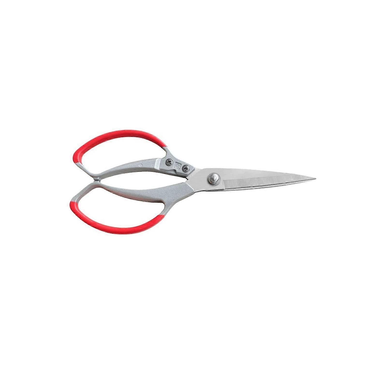 Kitchen Scissors - Multifunctional Stainless Steel Scissors for Fish and Chicken Bones, Heavy-Duty Household and Industrial Use, Red