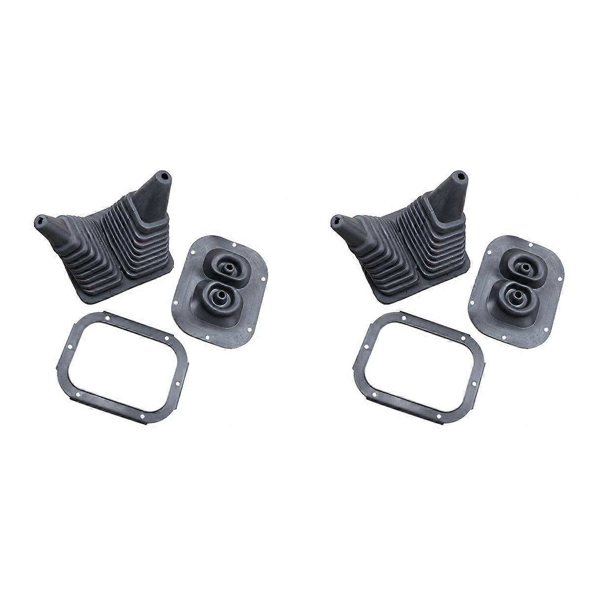 2X Gear Shift Lever Knob Inner Outer Dust Cover Frame Fit for Montero MK2 V31 V32 V33