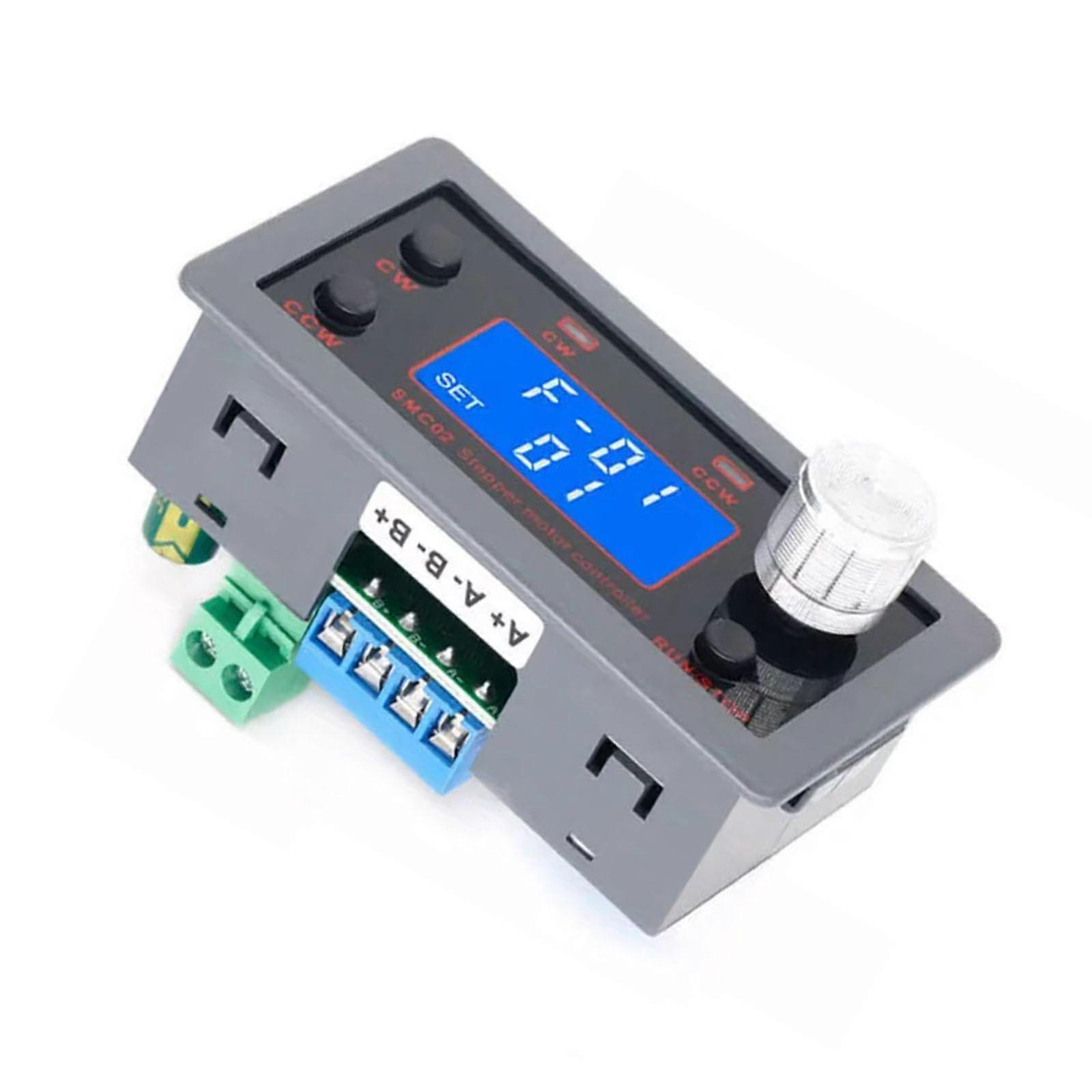 SMC02 Stepper Motor Forward Reverse Driver Control Speed Angle Control Module Automatic Manual Adjustment Control Multicolor