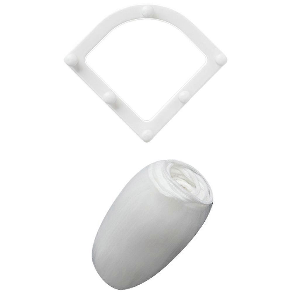 White Plastic Kitchen Sink Stopper Strainer for Collecting Leftovers HighDensity Mesh Filter 1 Set