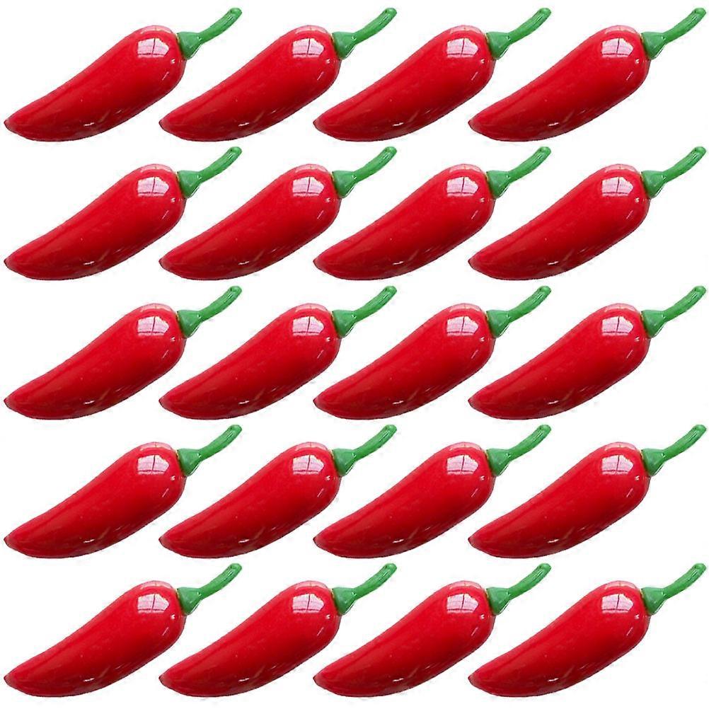 Mini Artificial Chili Peppers – Realistic Vegetable Adornments for Home Decoration, Photography, and Event Props – Lightweight and Safe Faux Hot