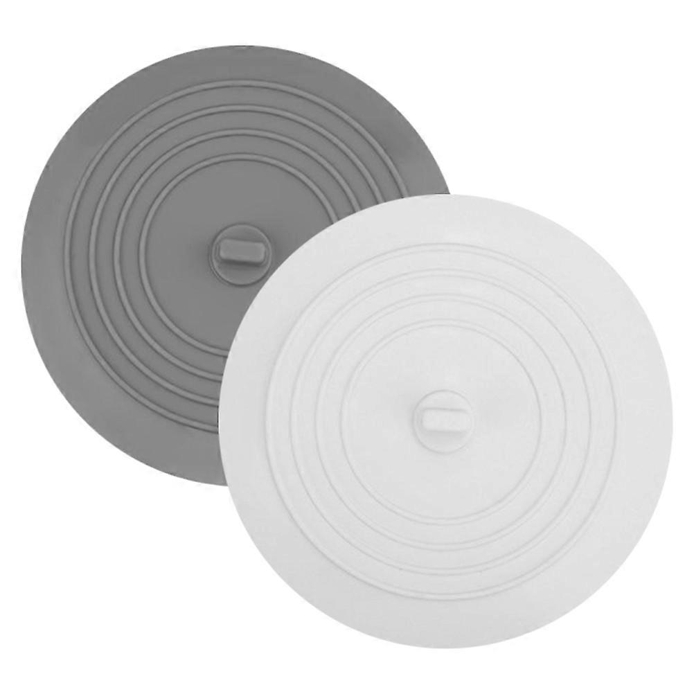 Bathtub Plug Drain Stopper 2Pcs Assorted Color Simple Style Leak-Free Bathroom Supply 15.20X15.20X1.00CM Water Waste Reduction