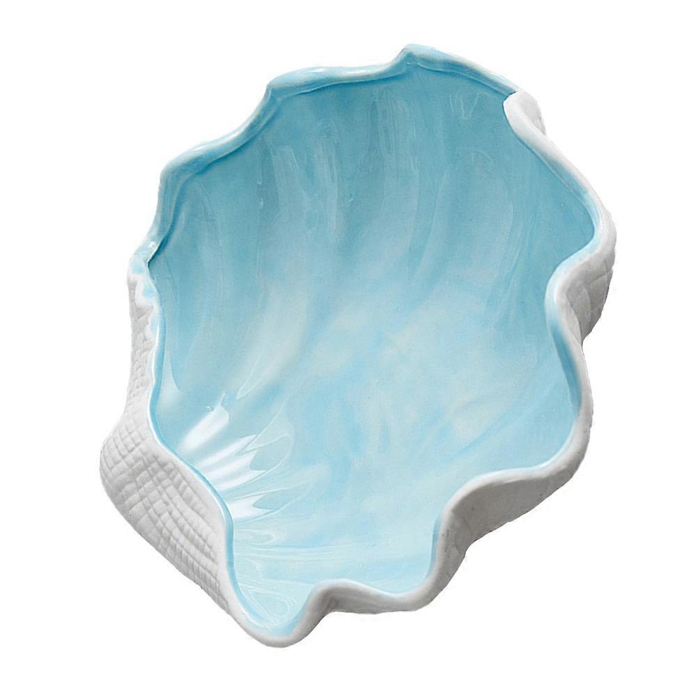 Large Ceramic Trinket Dish Simple Style Decorative Earring Rack Ideal For Home And Hotel Use 1Pack