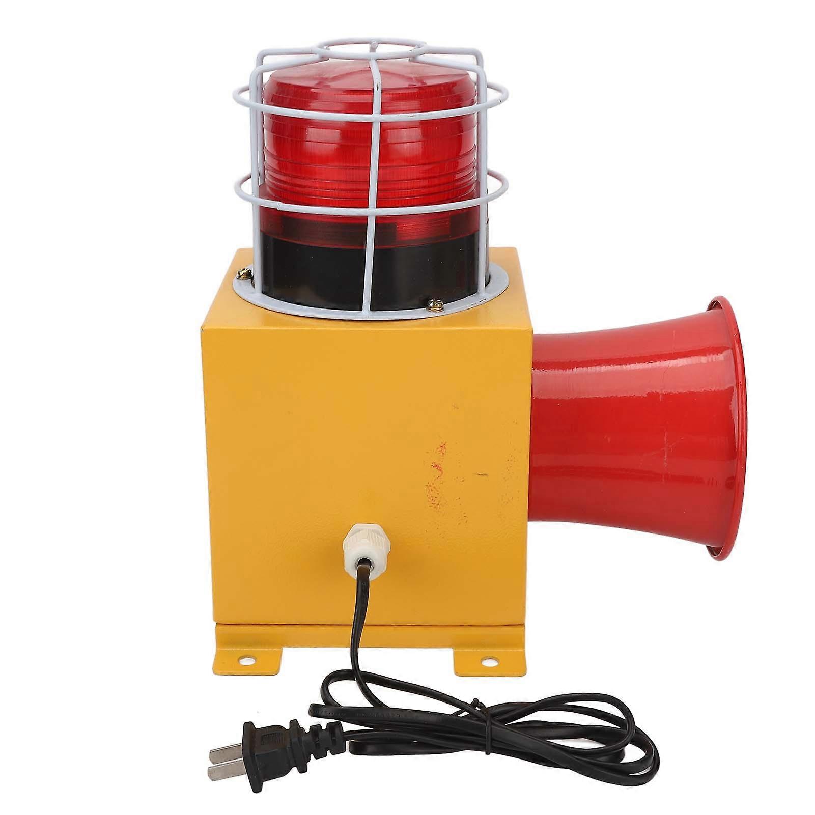 Industrial Sound and Light Alarm Maximum 130DB 9 Tones High Bright Warning Light Waterproof Alarm Siren