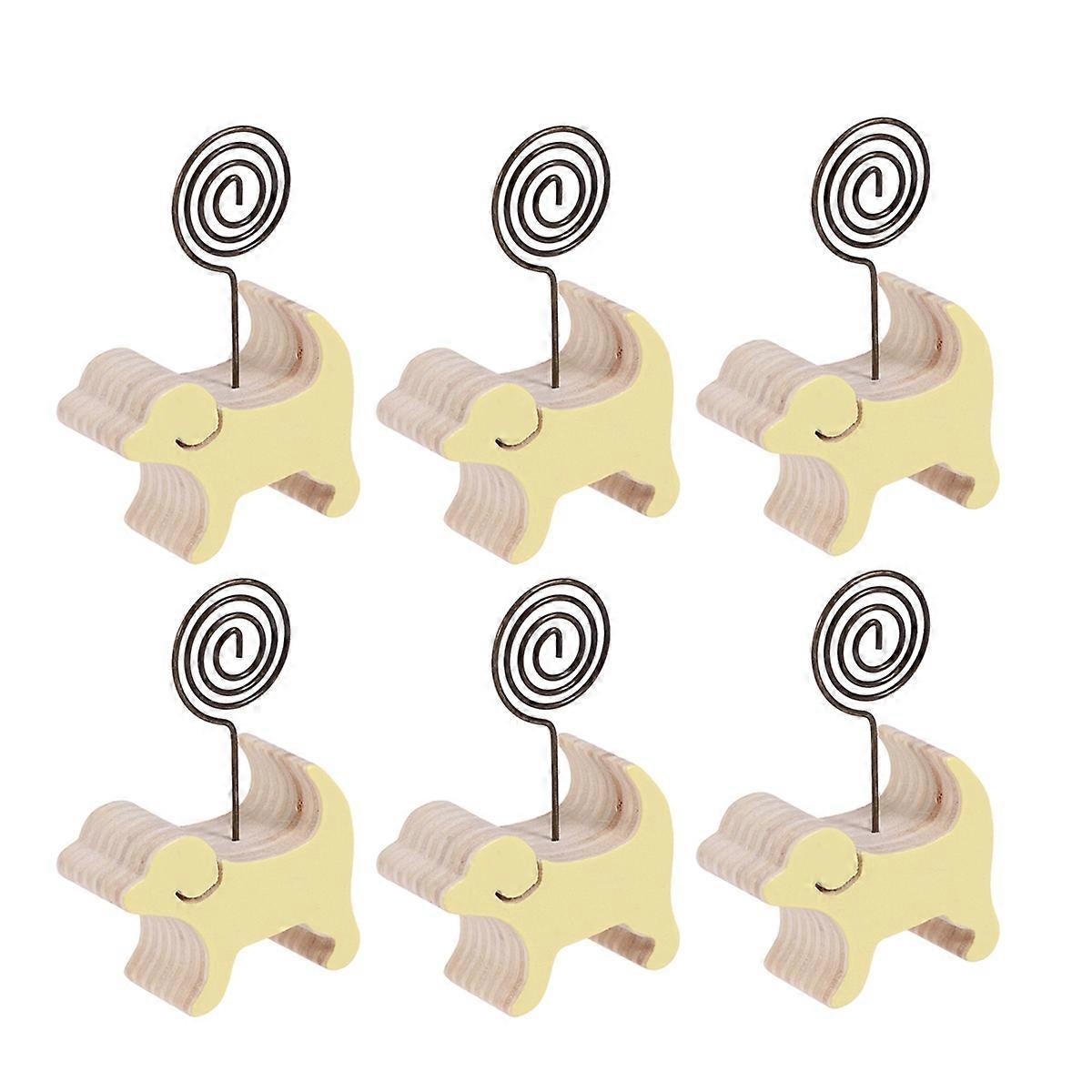 Yellow Note Folder Photo Paper Clip Message for Office Use 10 Pcs