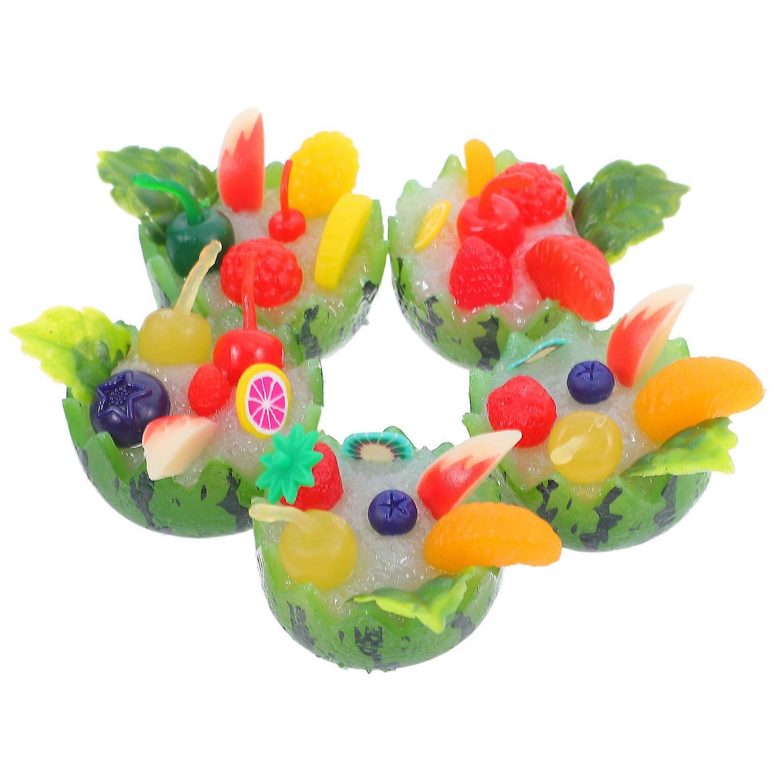 5pcs Realistic Artificial Fruit Set Multi Colored PVC Decorative Props for Home Decor and Events