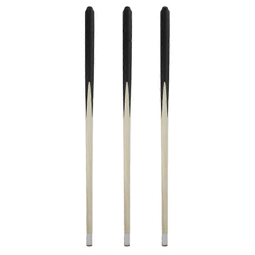 Billiard Cue Stick for Beginners Learning to Play Billiards Wood Material 3Pcs