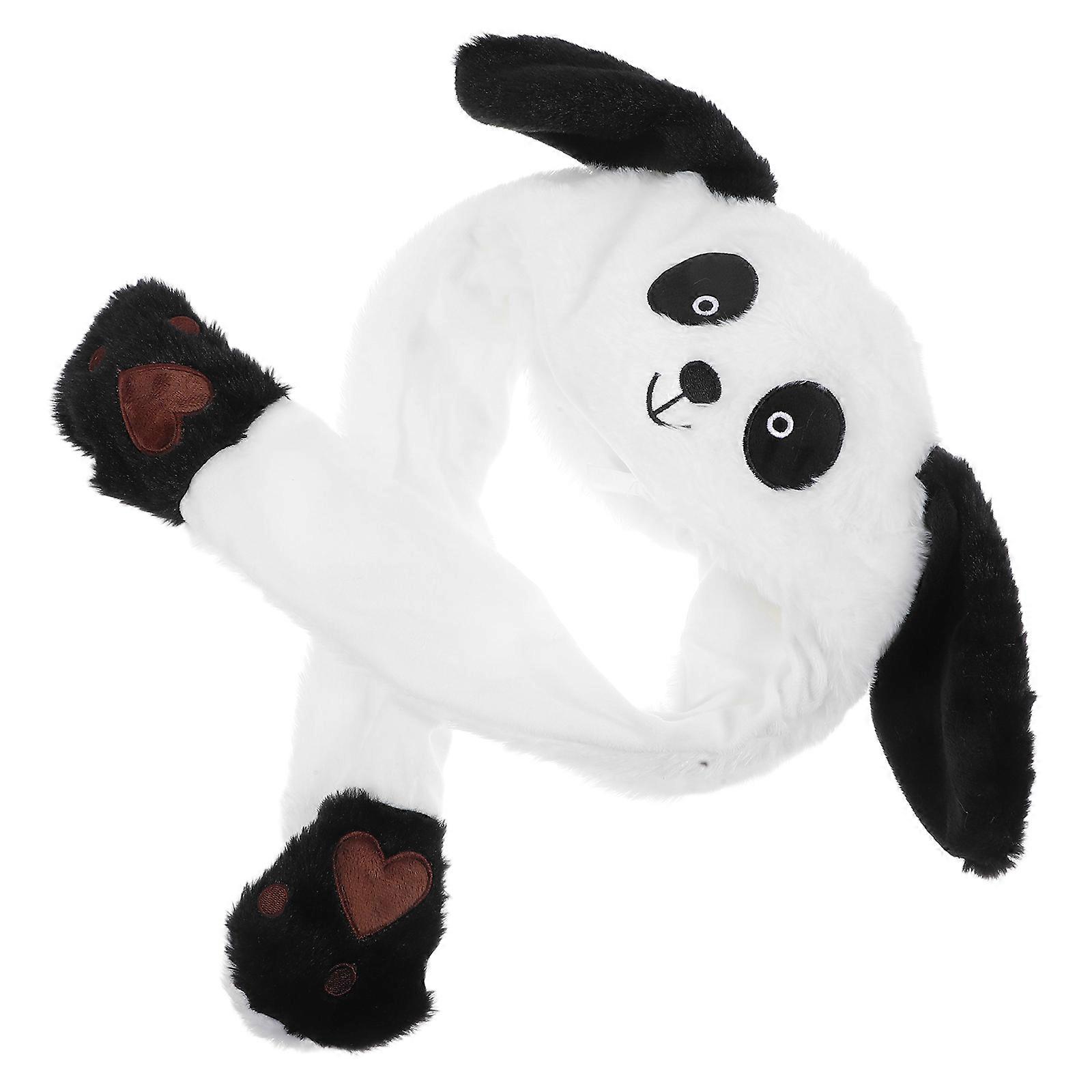 ヘモトン1個ぬいぐるみパンダ動耳帽子素敵な漫画面白いパーティードレスアップハット