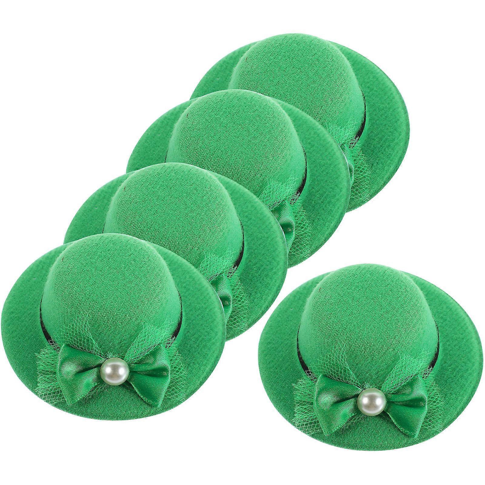 Stylish Hats for St. Patrick's Day Decor EVA Flannelette Green Multi Element Design