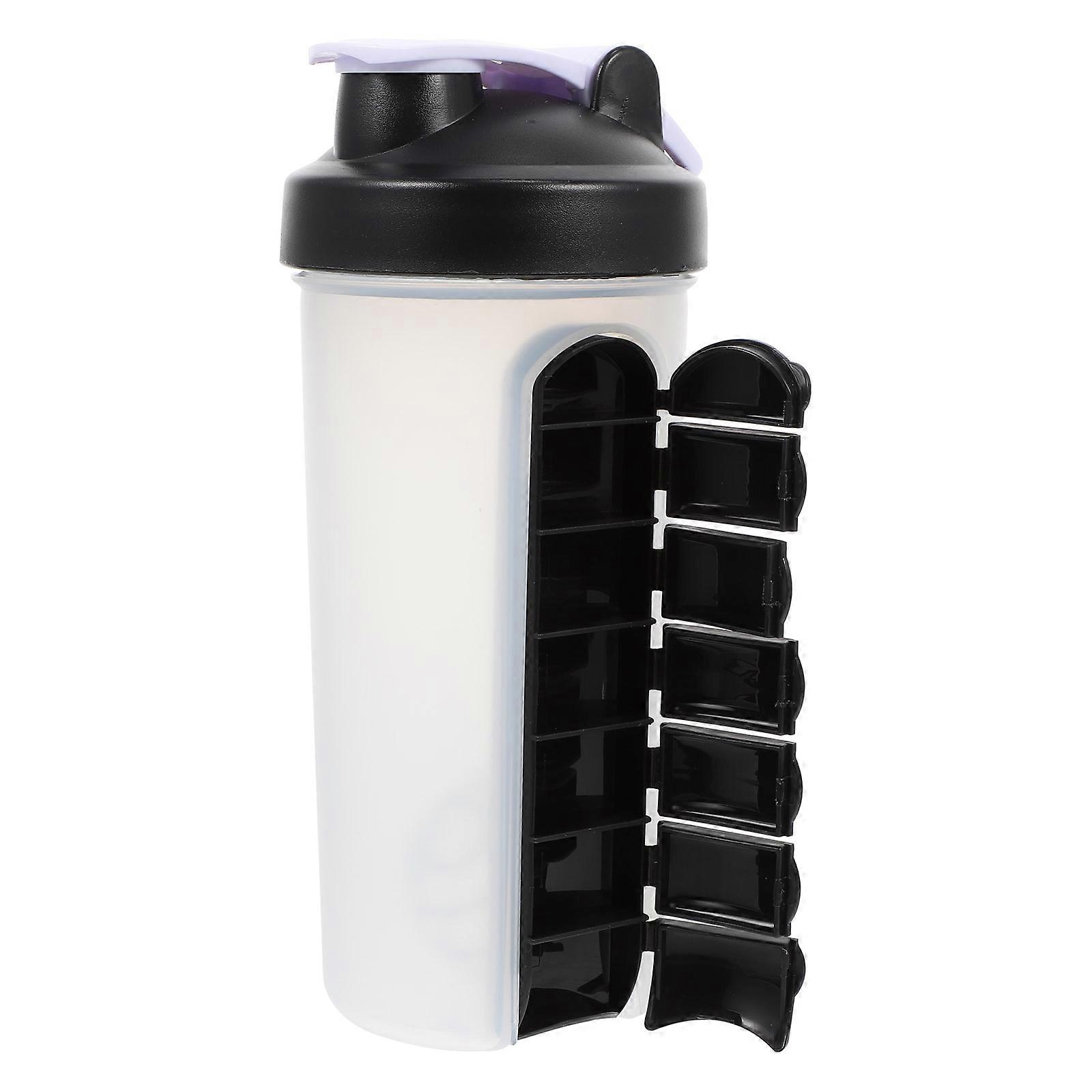 Cylindrical Shaker Bottle For Daily Use 501-600ml Portable Organizing 1Pack