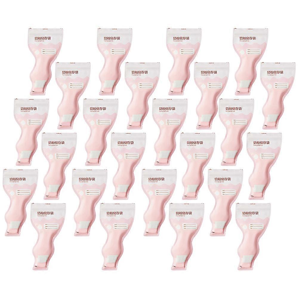 Travel Milk Container For Babies Versatile Compact Pink Food Freshness Preservation 32Pcs