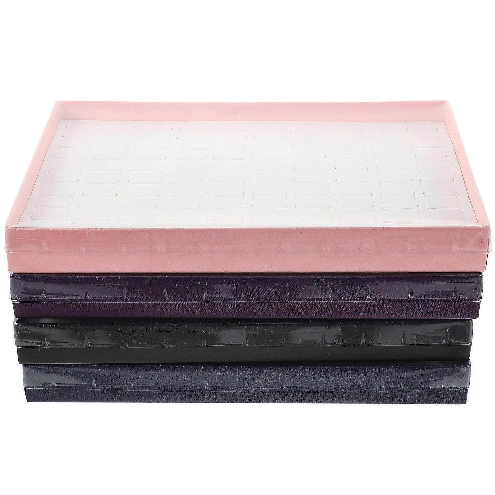 Jewelry Display Trays Designed For Store Display Purposes In Assorted Color Suitable For Women 4Set