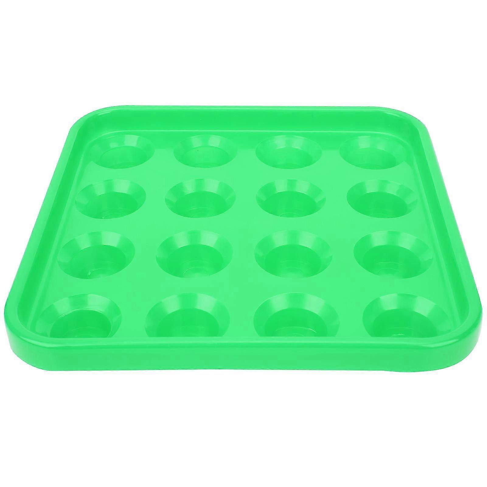 16 Holes Billiard Ball Storage Holder Tray - Snooker & Pool Accessories for Organized Game Play & Easy Access