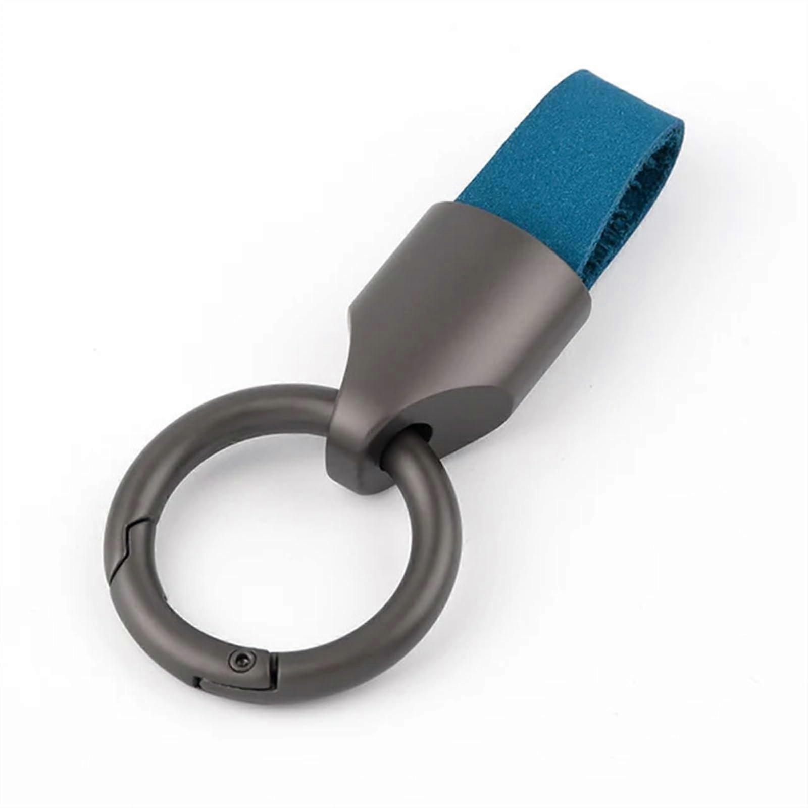 Keyring Pendant Ultralight Men's Car Key Ring Creative Outdoor Accessory (Blue)