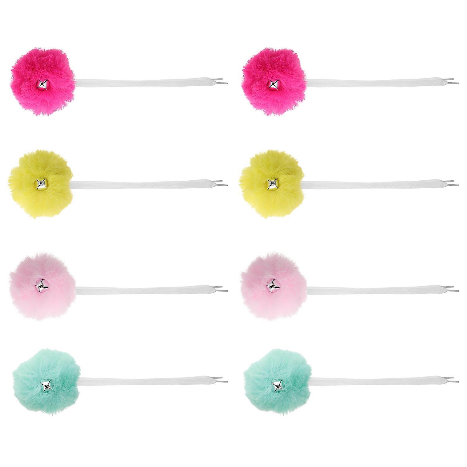 Skate Laces, Fuzzy Pom Poms with Shoelaces for All Types of Skates