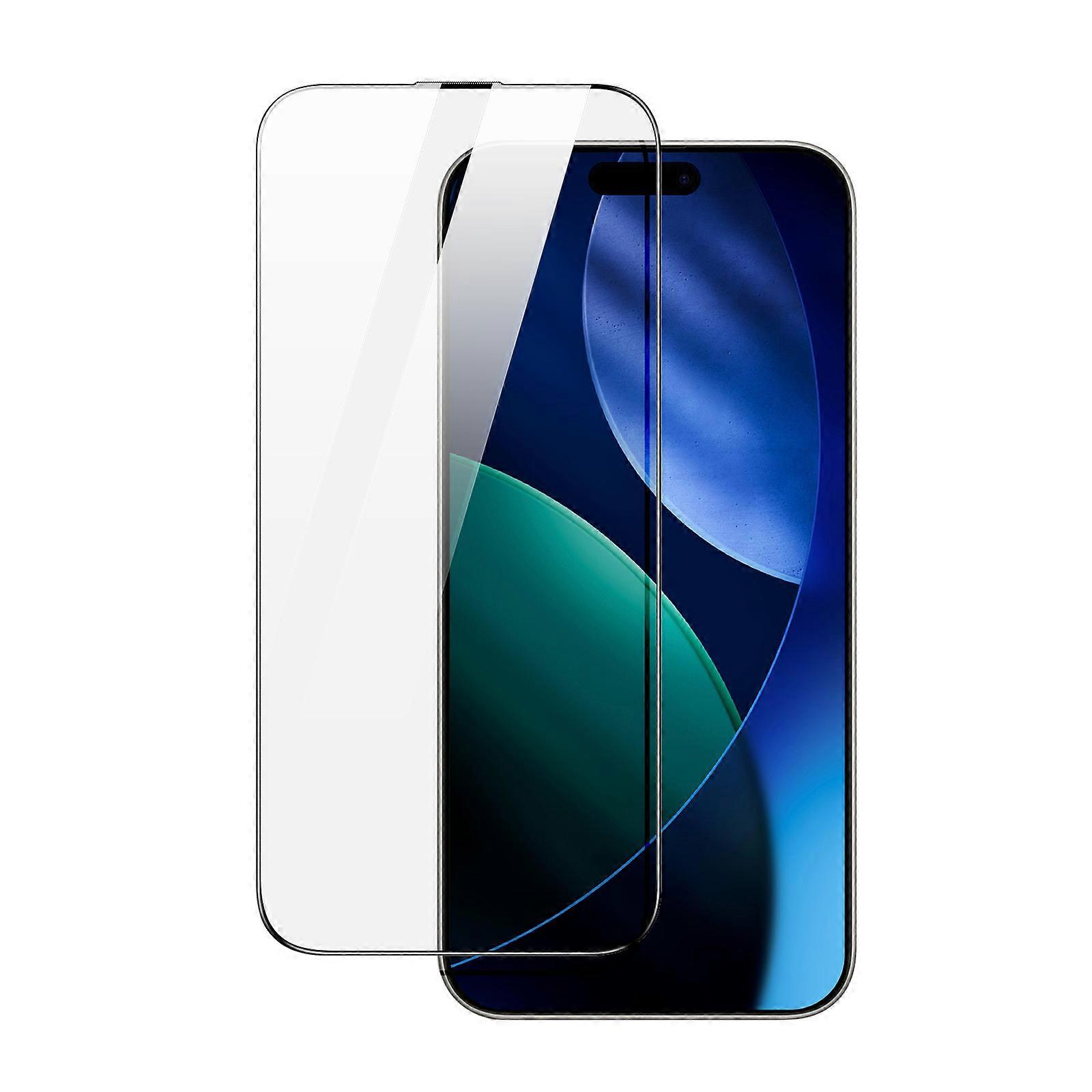 iPhone 17 スクリーン プロテクター DUX DUCIS Roga シリーズ 2.5D 高アルミニウム ガラス フィルム 簡単取り付けキット付き ブラック