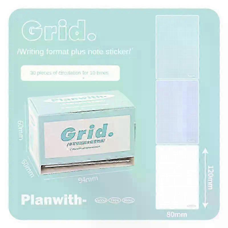 30-Page Pull-Out Note Cards - Durable 300g White Card Film - Multi-Purpose Sticky Notes for Office, School & Home Use
