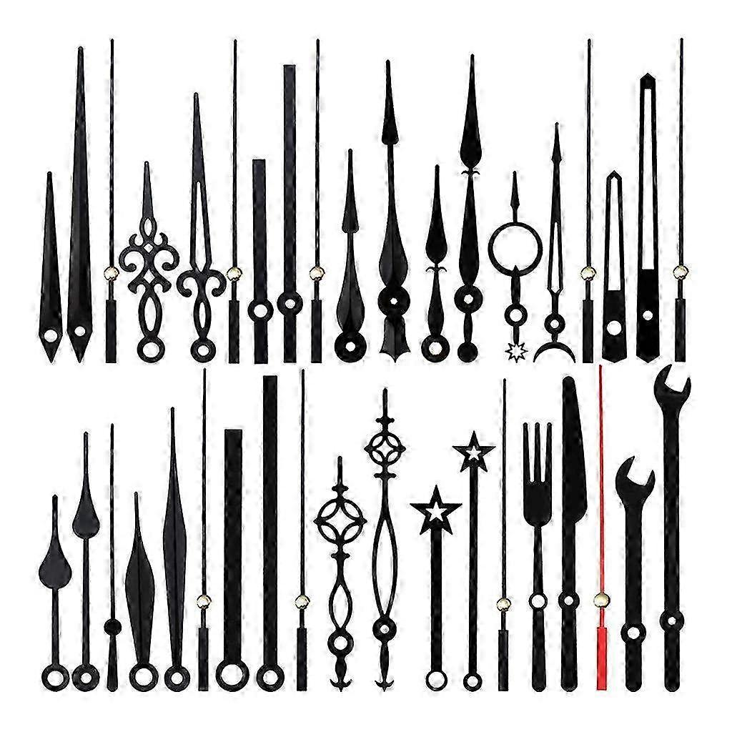 14pcs Clock Hands Set for DIY Clock Repair - Hour, Minute, Second Needles Replacement Parts for Home Decor and Craft Projects