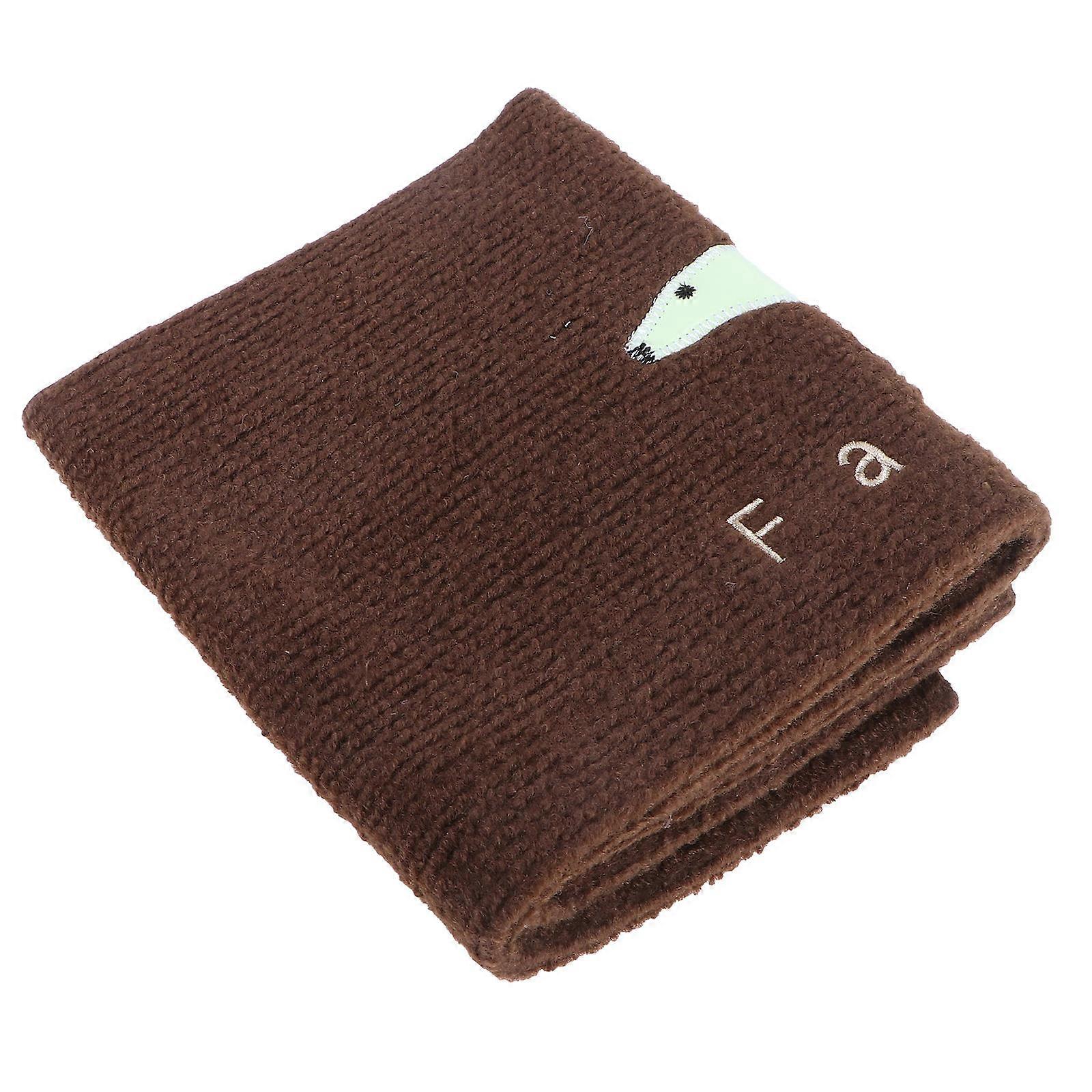 Self Adhesive Floor Protector 1Pcs Brown Polyester Ground Mat with Design for Home