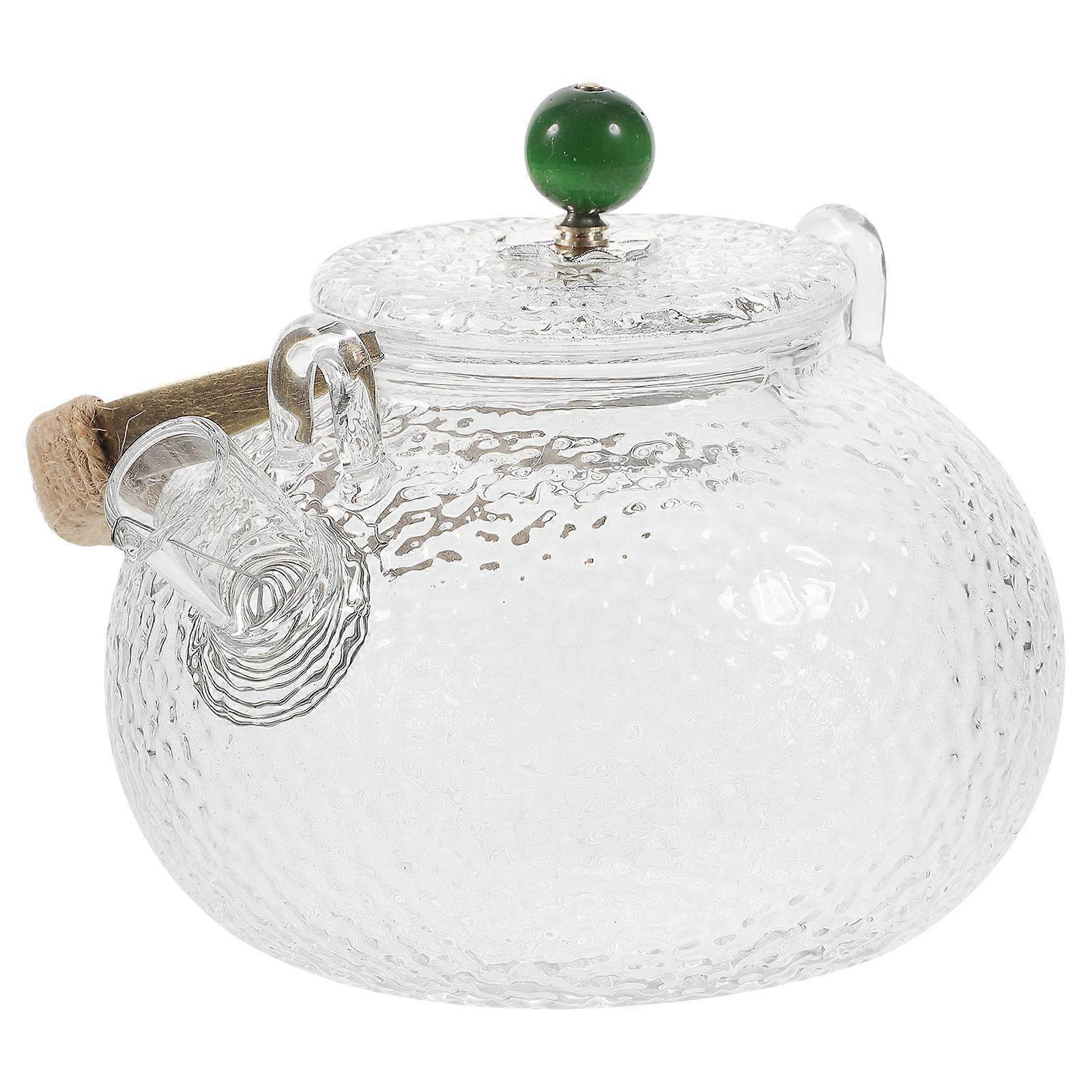 Certified Clear Glass Teapot Designed For Easy Use By Tea Lovers Available In Heat Resistant Material 1Set