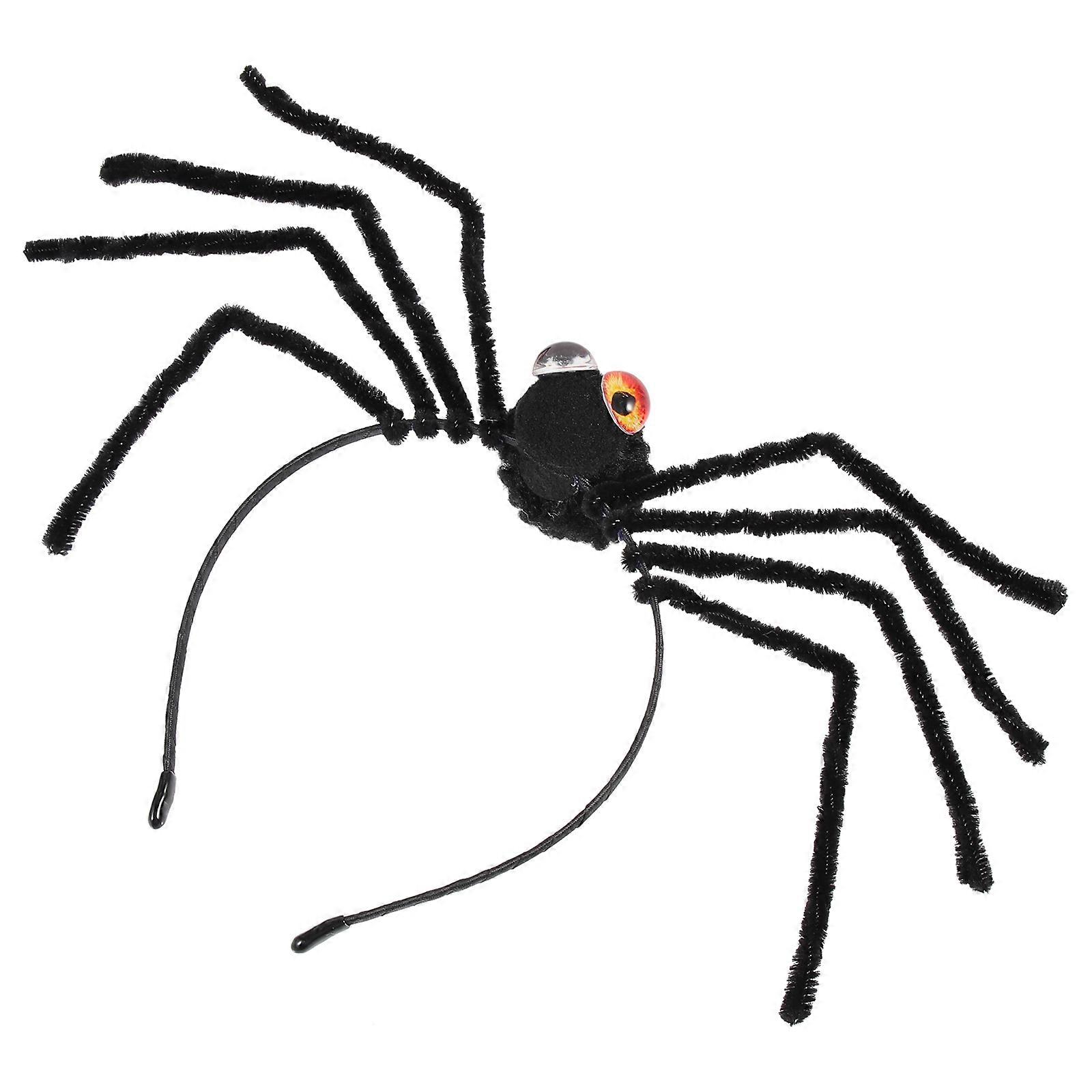 Masquerade Style Spider Headpiece For Adults Celebrating Halloween With Unique Hair Accessories In Orange Color 1Set