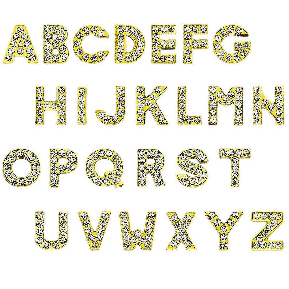 Assorted Color 26Pcs Letter Charmed Pendants For Jewelry Making DIY Crafts Suitable For Adults Artists And