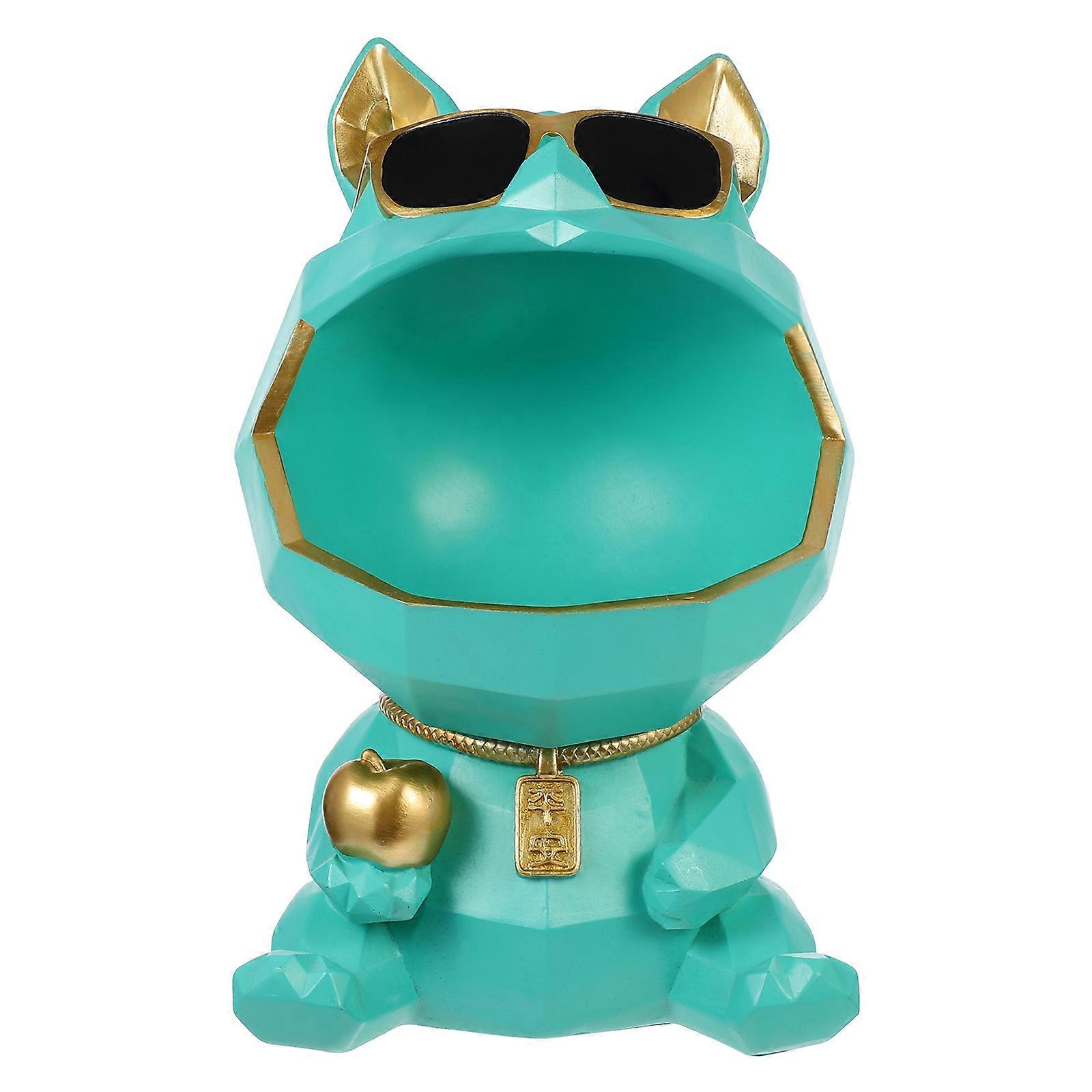 Creative Dog Shape Resin Storage For Home Entrance Decorations Ideal For Living Room Colleagues 1Pack