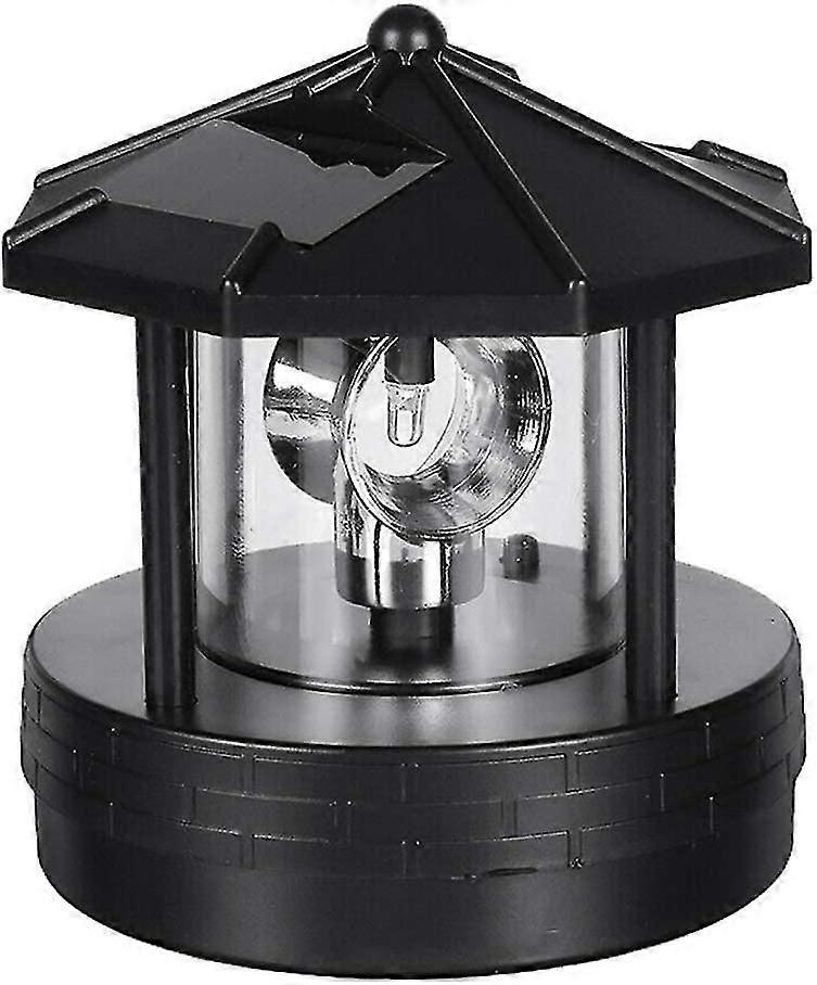 Solar Lighthouse Waterproof LED Rotating Lighthouse Light
