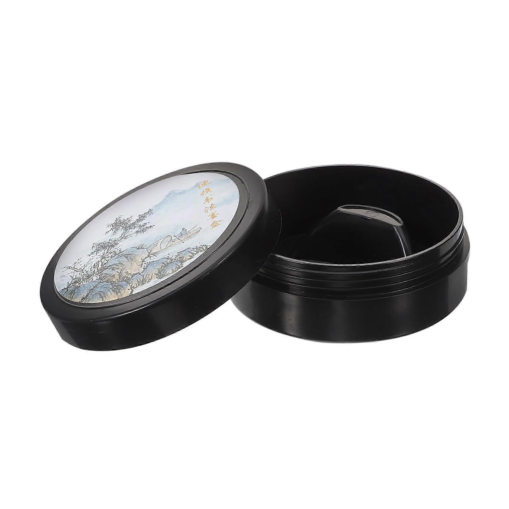 Portable Reusable Plastic Inkstone for Calligraphy and Painting